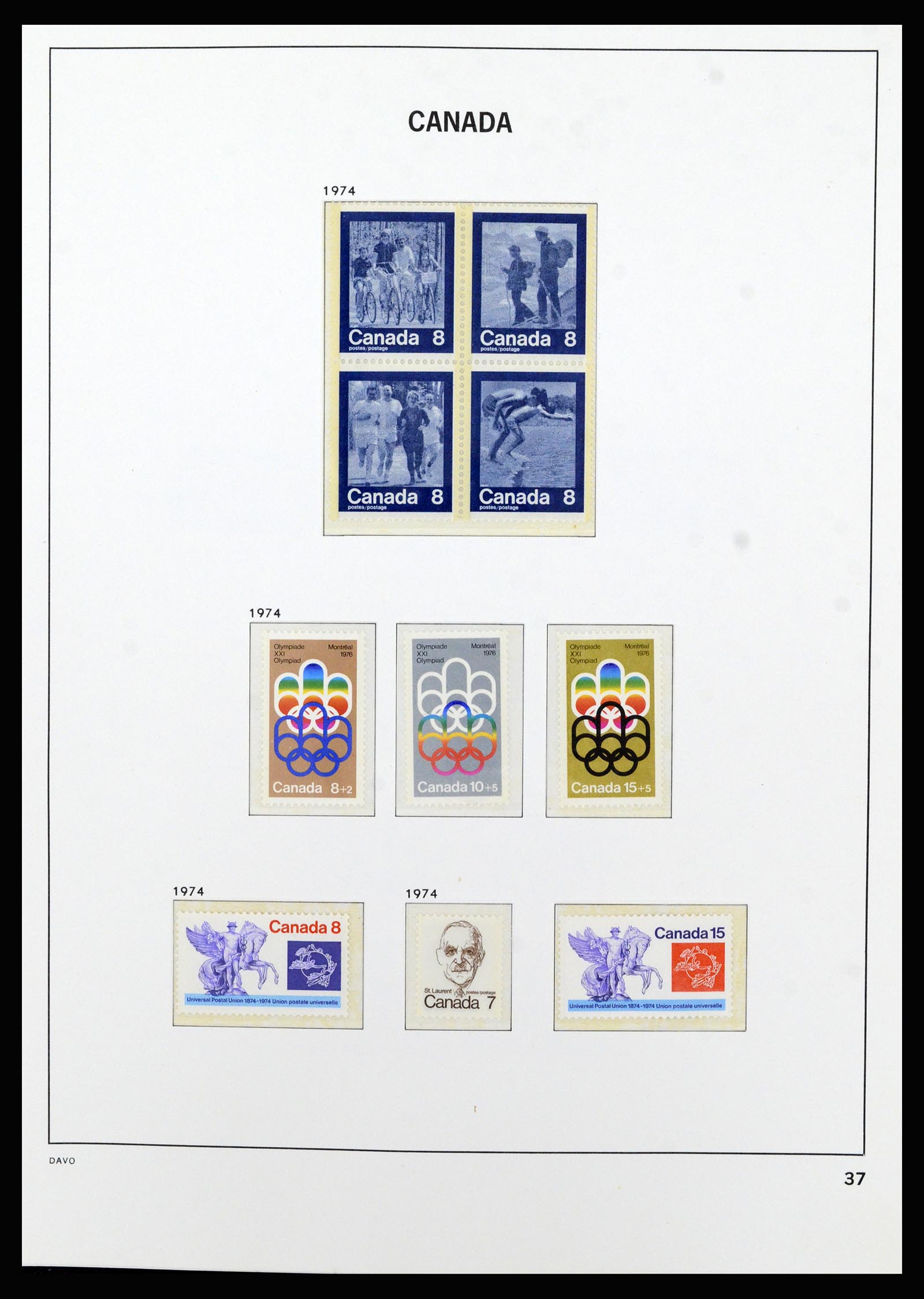 37063 047 - Postzegelverzameling 37063 Canada 1859-1985.