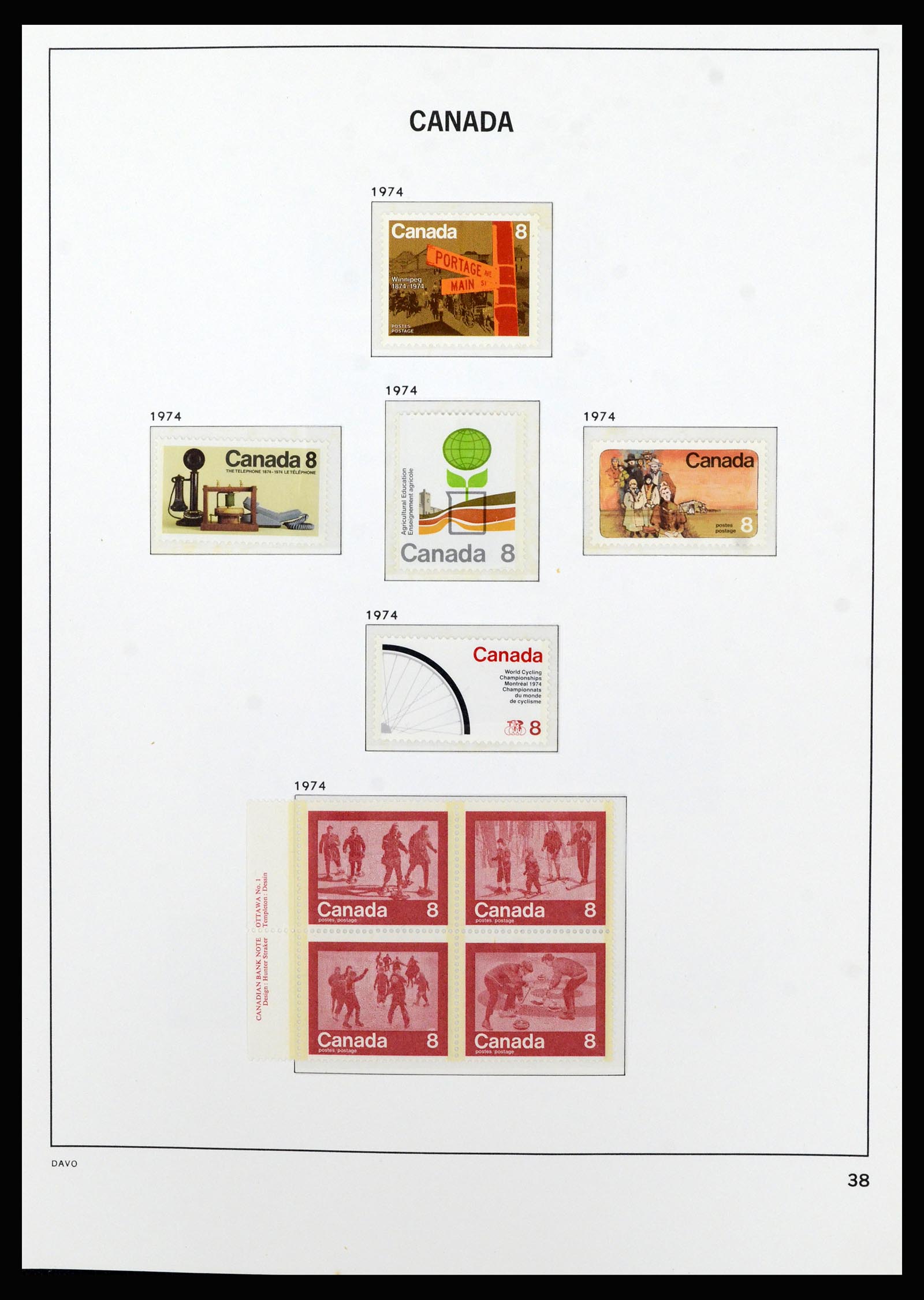 37063 048 - Postzegelverzameling 37063 Canada 1859-1985.