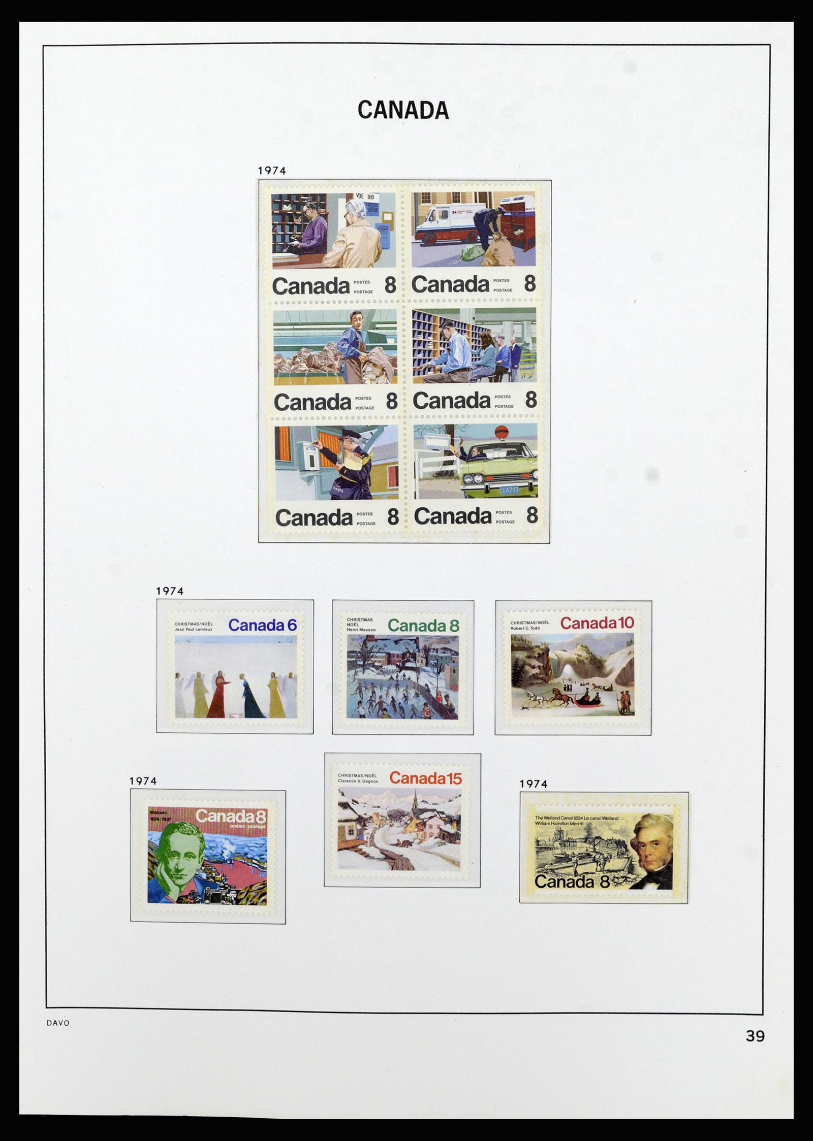 37063 049 - Postzegelverzameling 37063 Canada 1859-1985.
