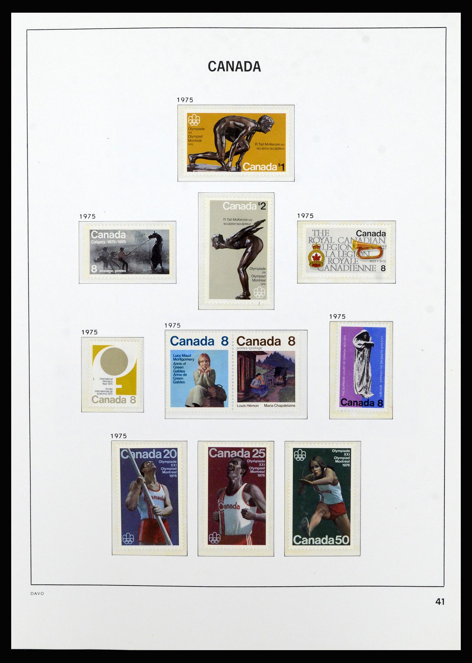 37063 051 - Postzegelverzameling 37063 Canada 1859-1985.