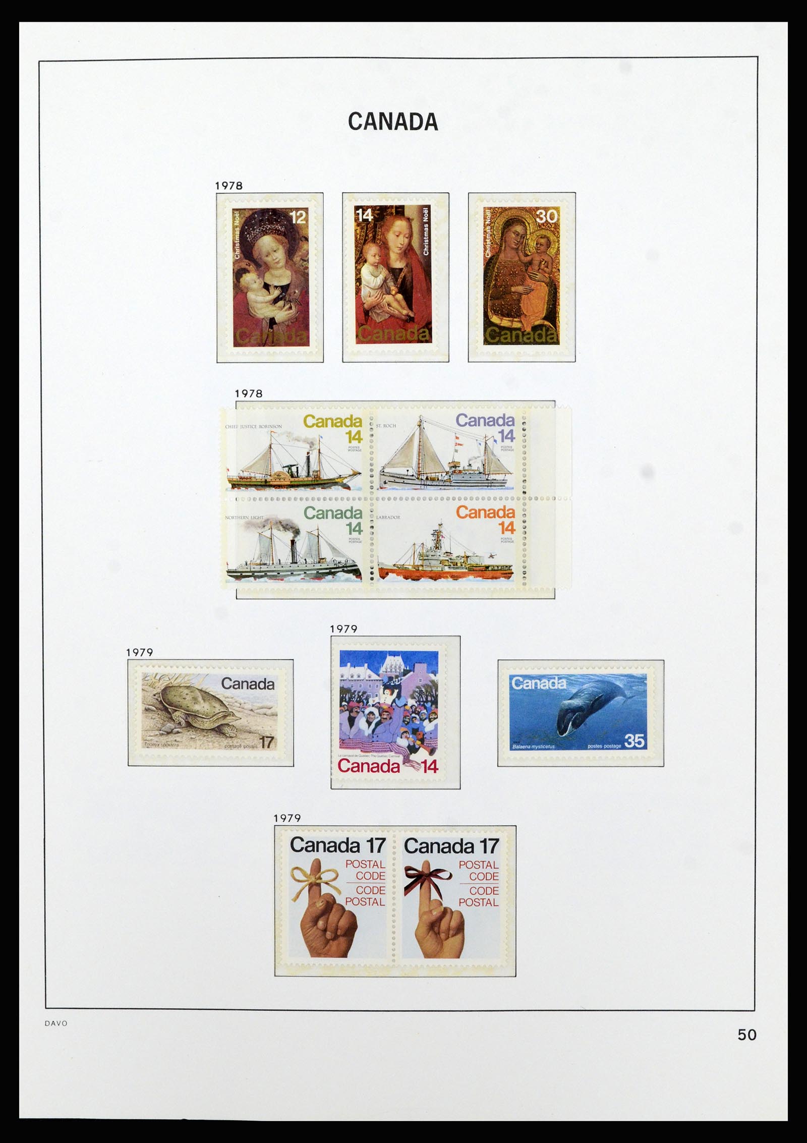 37063 062 - Stamp collection 37063 Canada 1859-1985.
