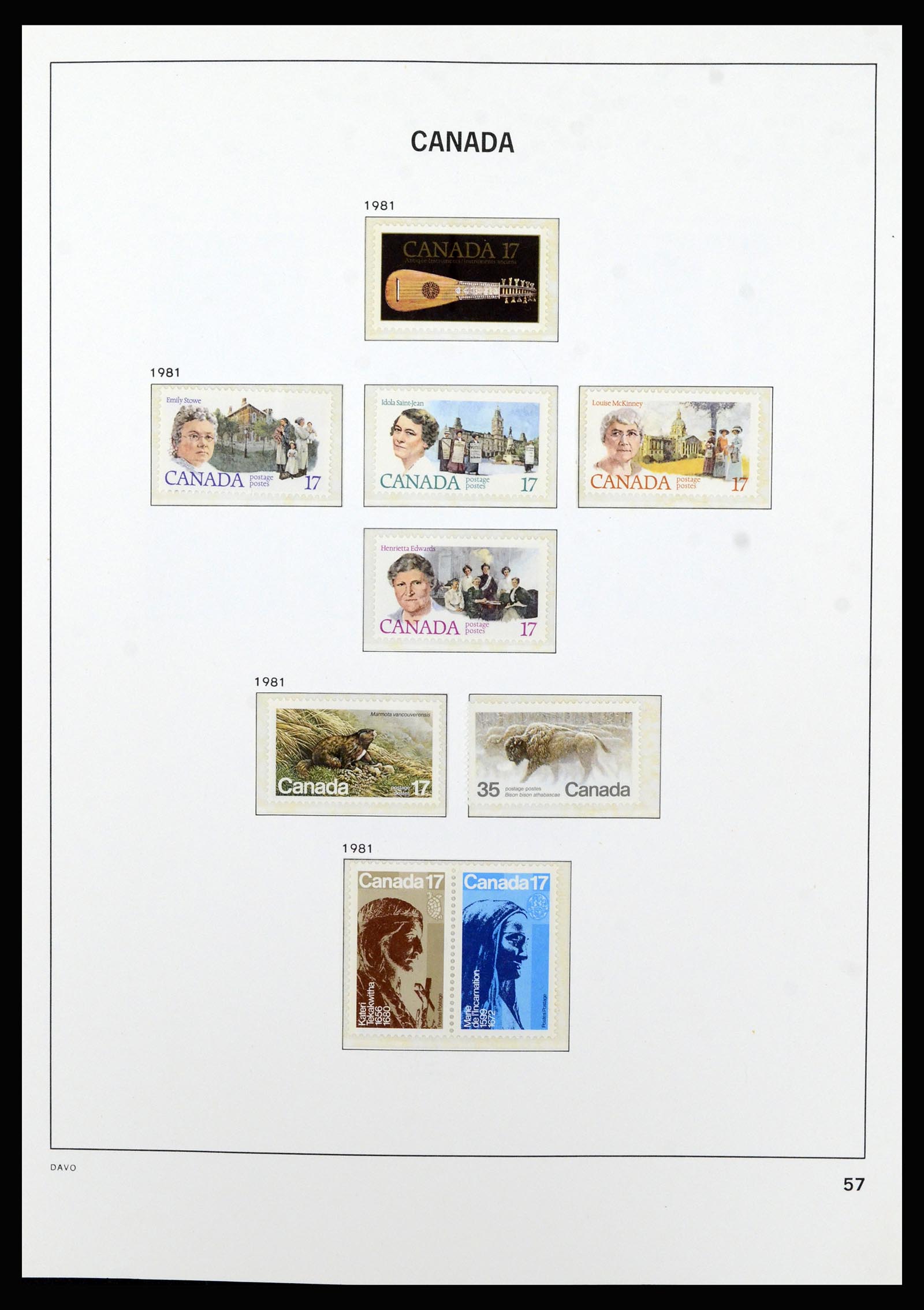 37063 070 - Stamp collection 37063 Canada 1859-1985.
