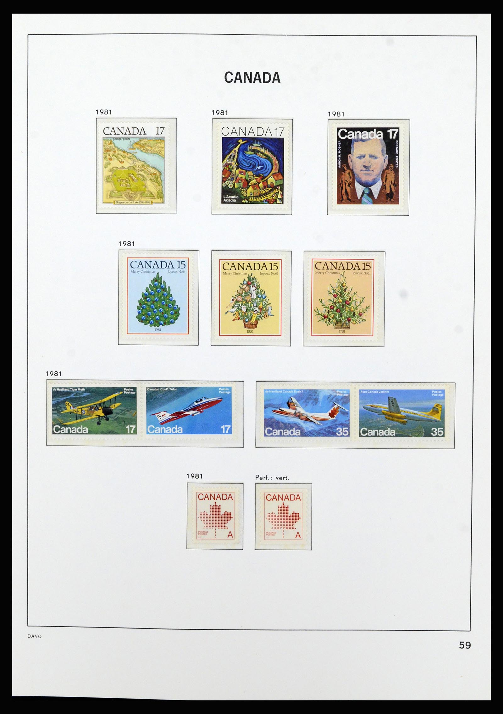 37063 072 - Stamp collection 37063 Canada 1859-1985.