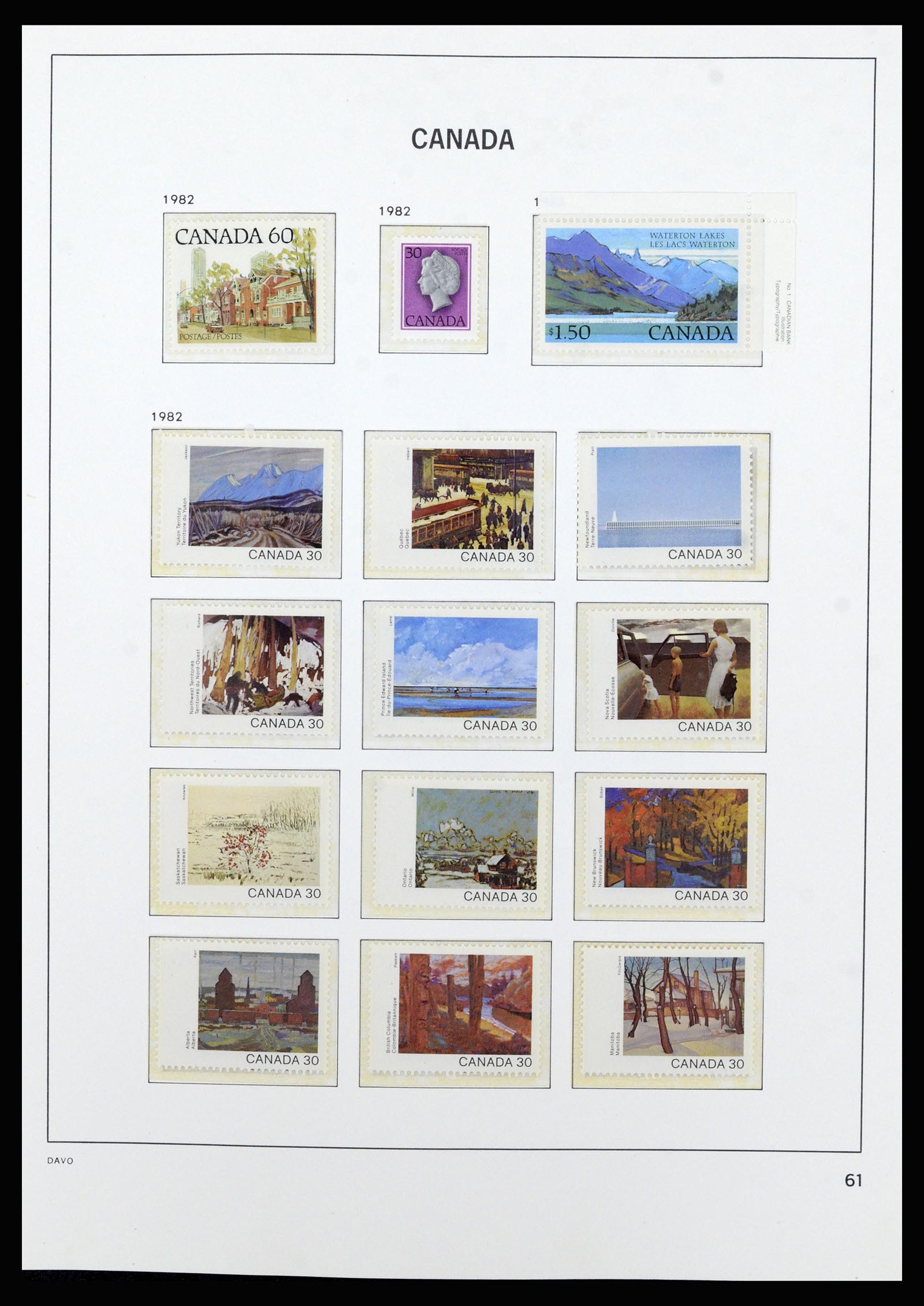 37063 075 - Stamp collection 37063 Canada 1859-1985.