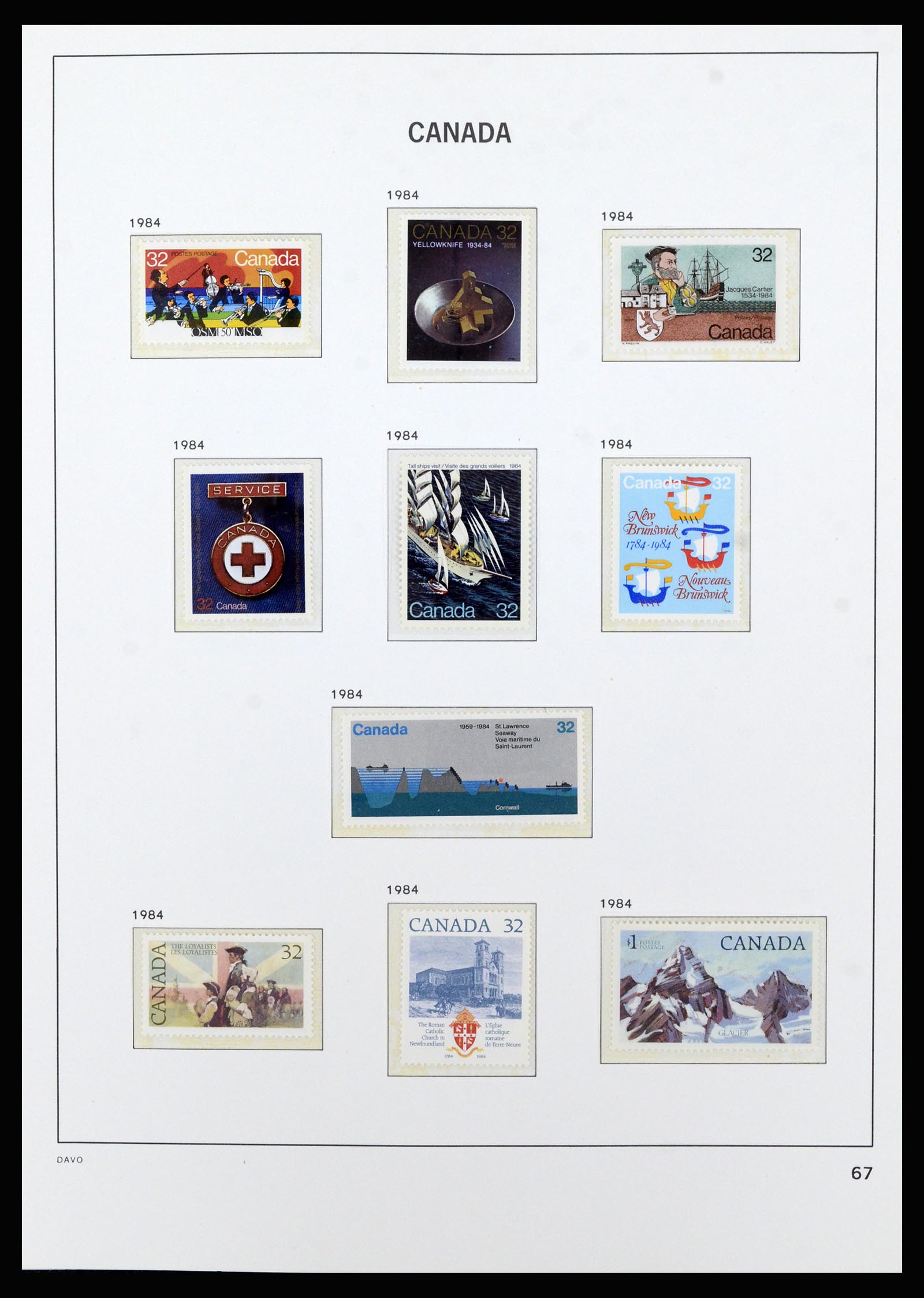 37063 082 - Postzegelverzameling 37063 Canada 1859-1985.