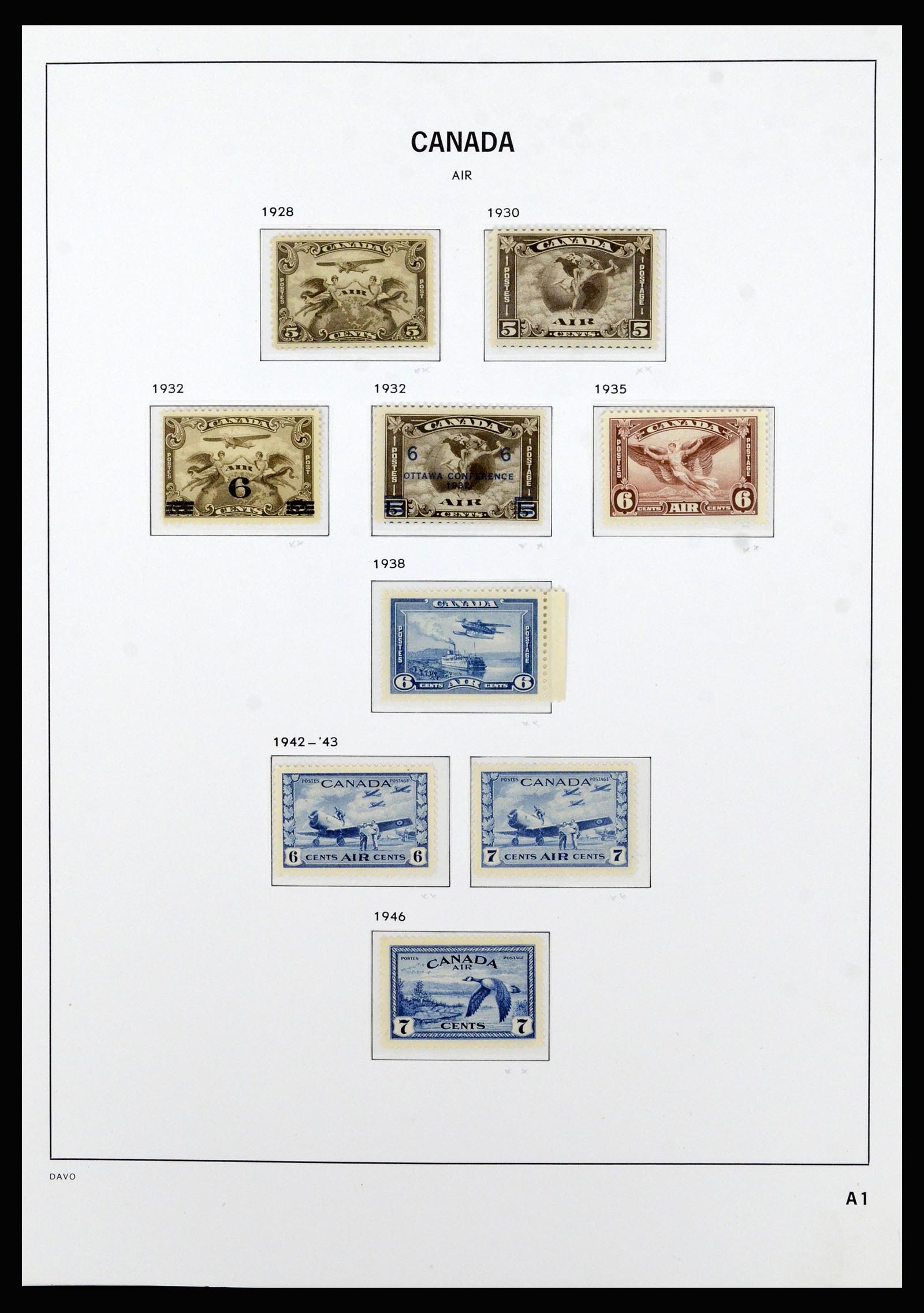 37063 087 - Postzegelverzameling 37063 Canada 1859-1985.