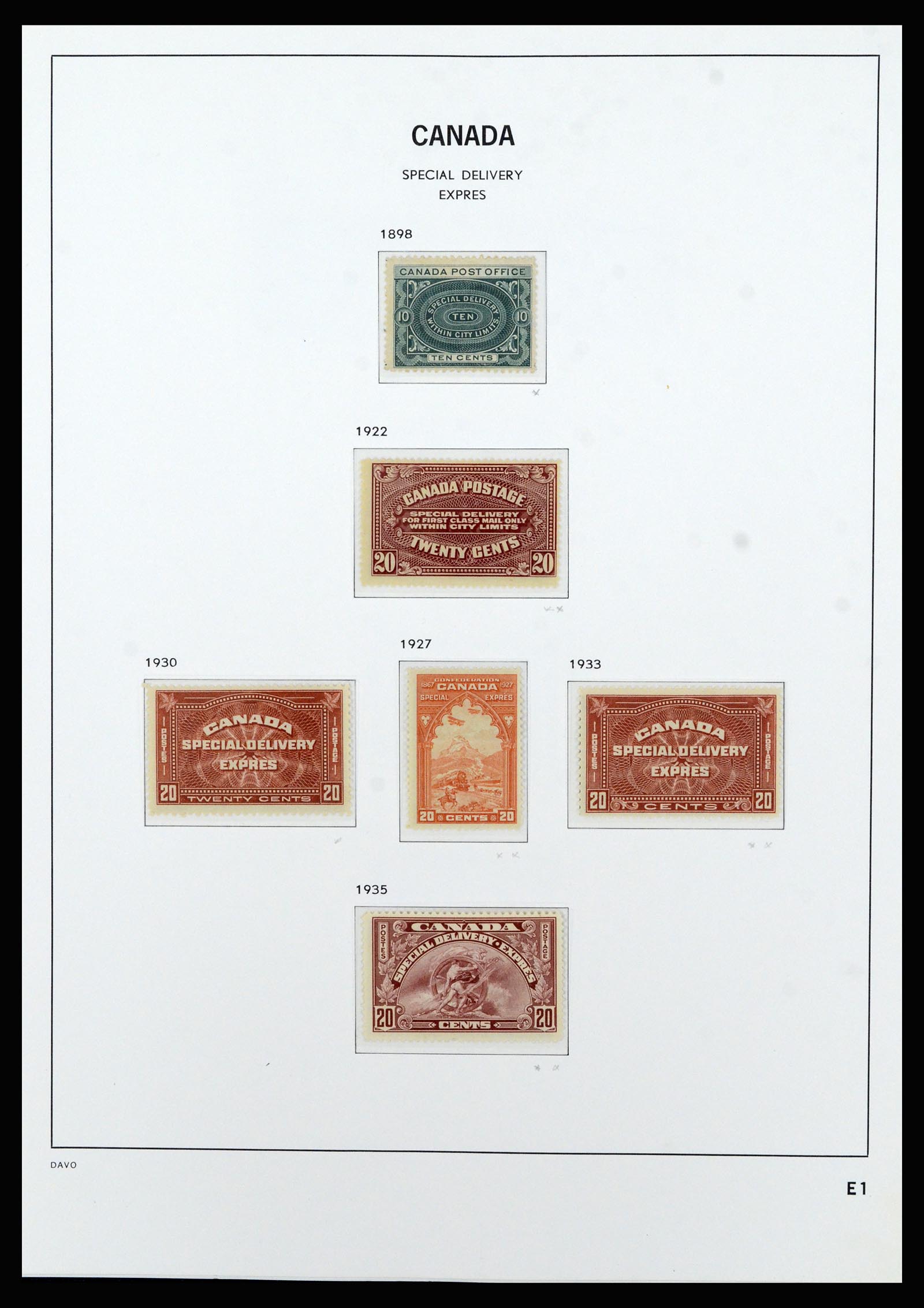 37063 092 - Stamp collection 37063 Canada 1859-1985.