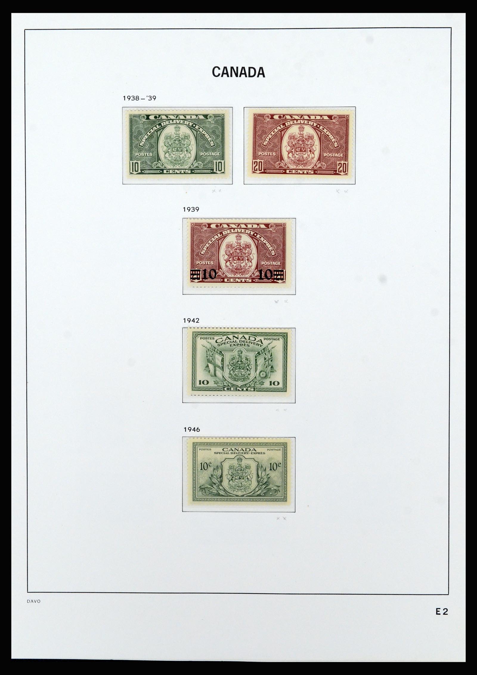 37063 093 - Postzegelverzameling 37063 Canada 1859-1985.