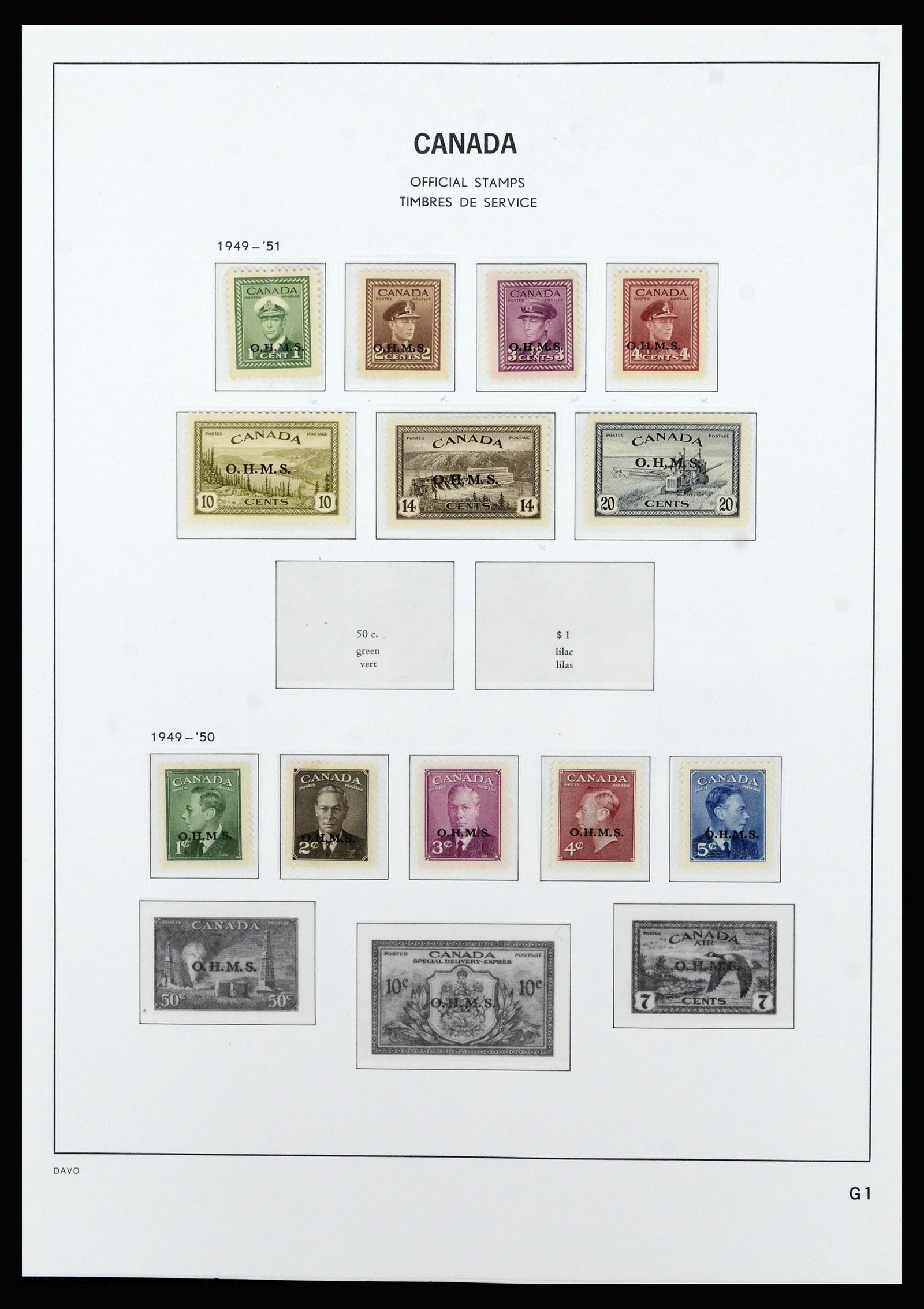 37063 094 - Postzegelverzameling 37063 Canada 1859-1985.
