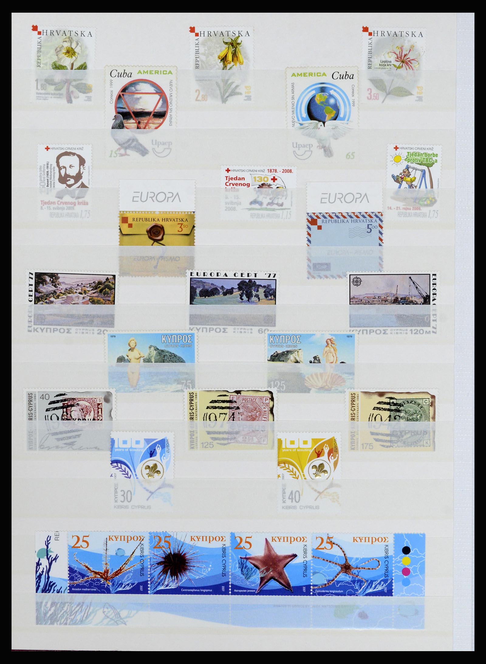 37064 016 - Postzegelverzameling 37064 Wereld motief 1960-2007.