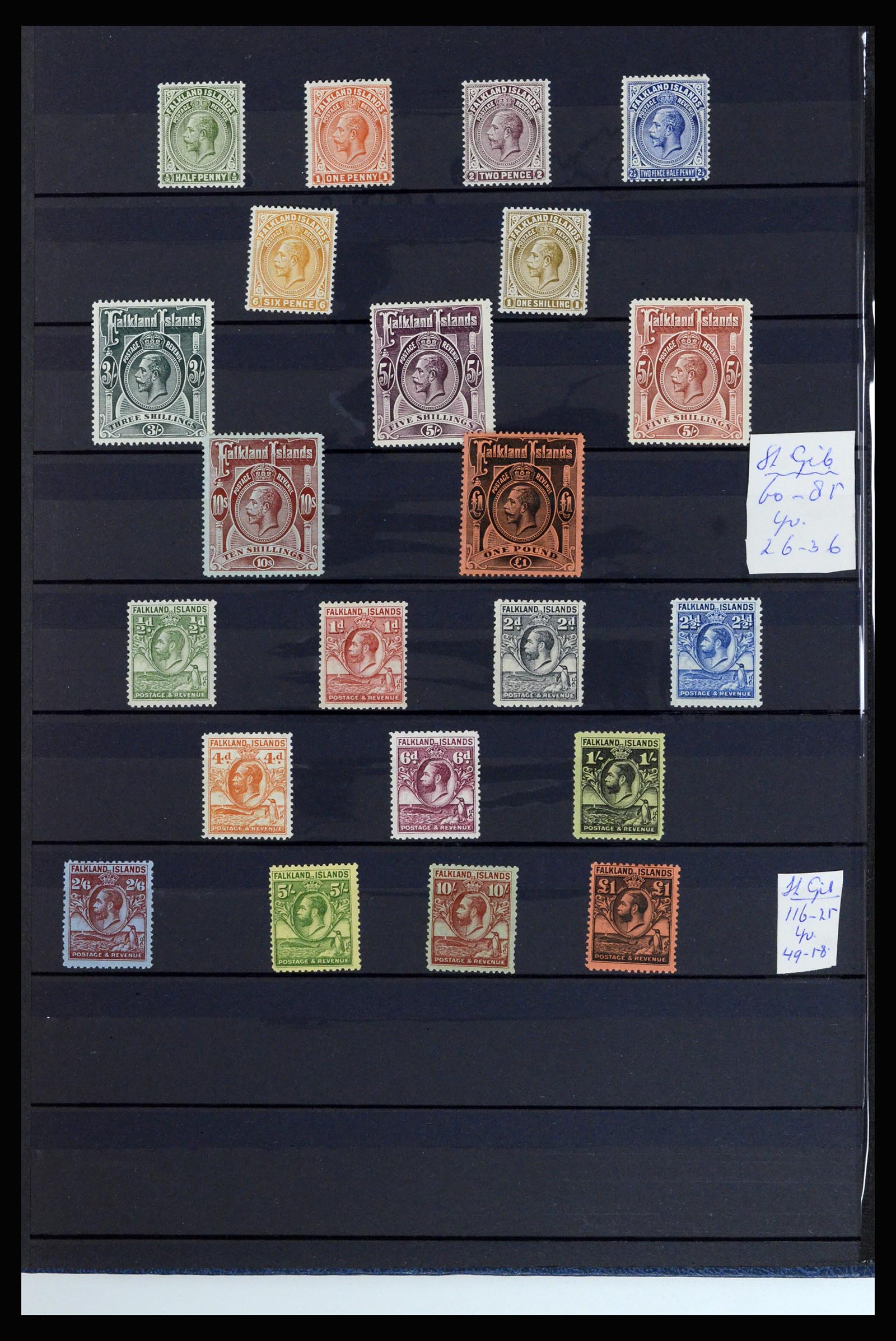 37065 002 - Postzegelverzameling 37065 Falkland Eilanden 1878-2006.
