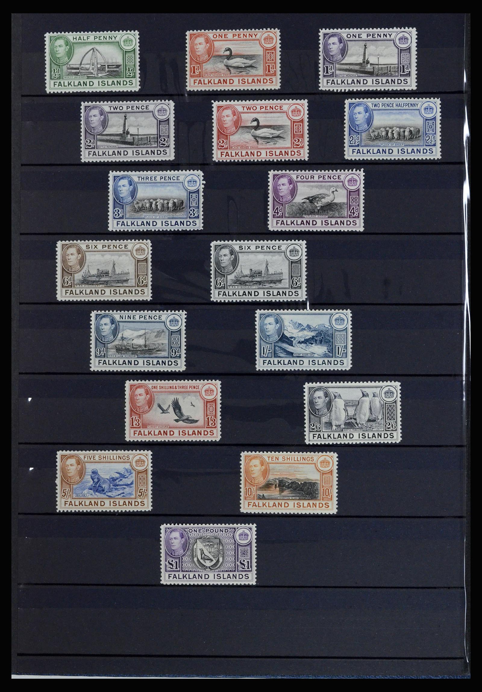 37065 004 - Postzegelverzameling 37065 Falkland Eilanden 1878-2006.