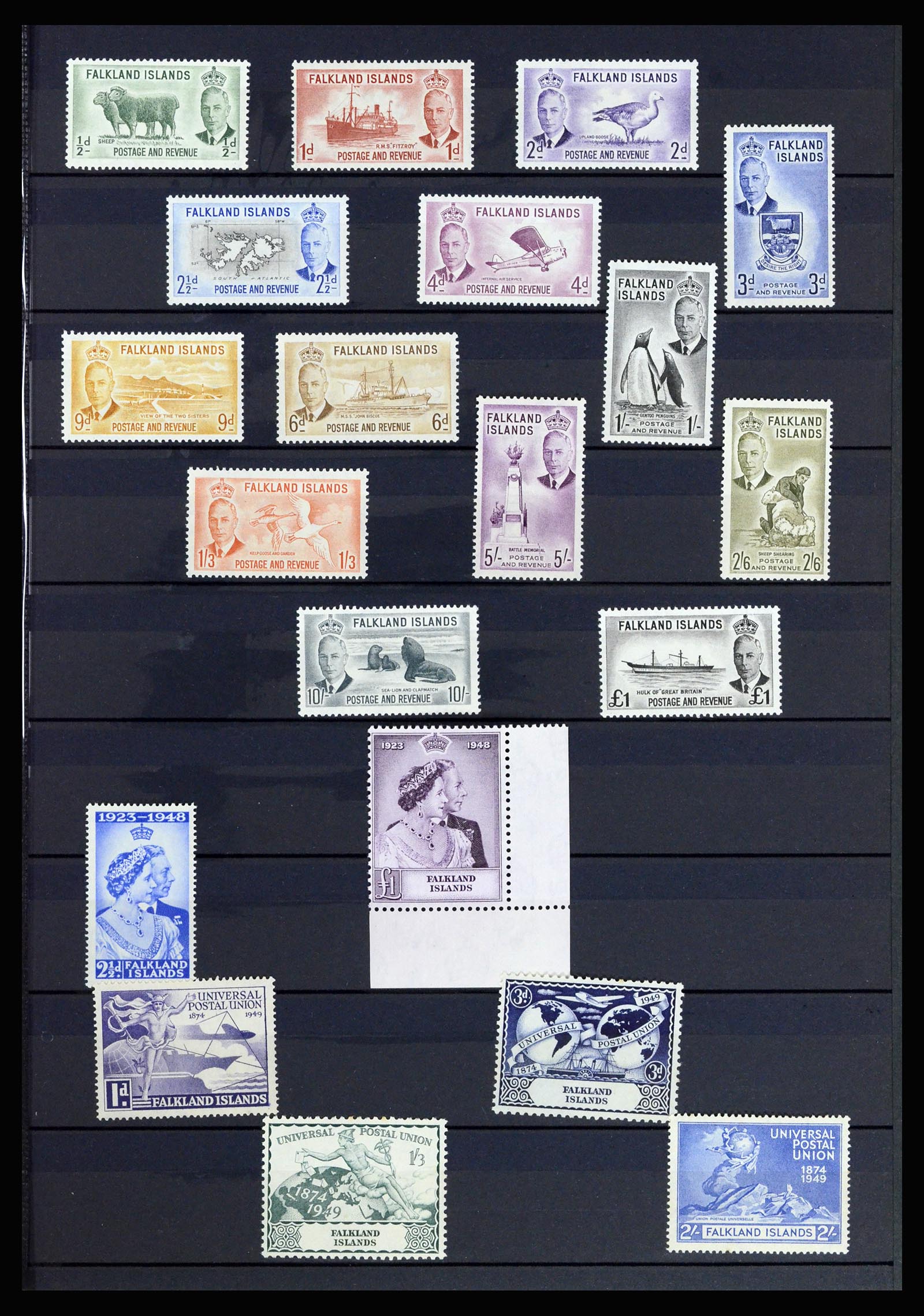 37065 005 - Postzegelverzameling 37065 Falkland Eilanden 1878-2006.