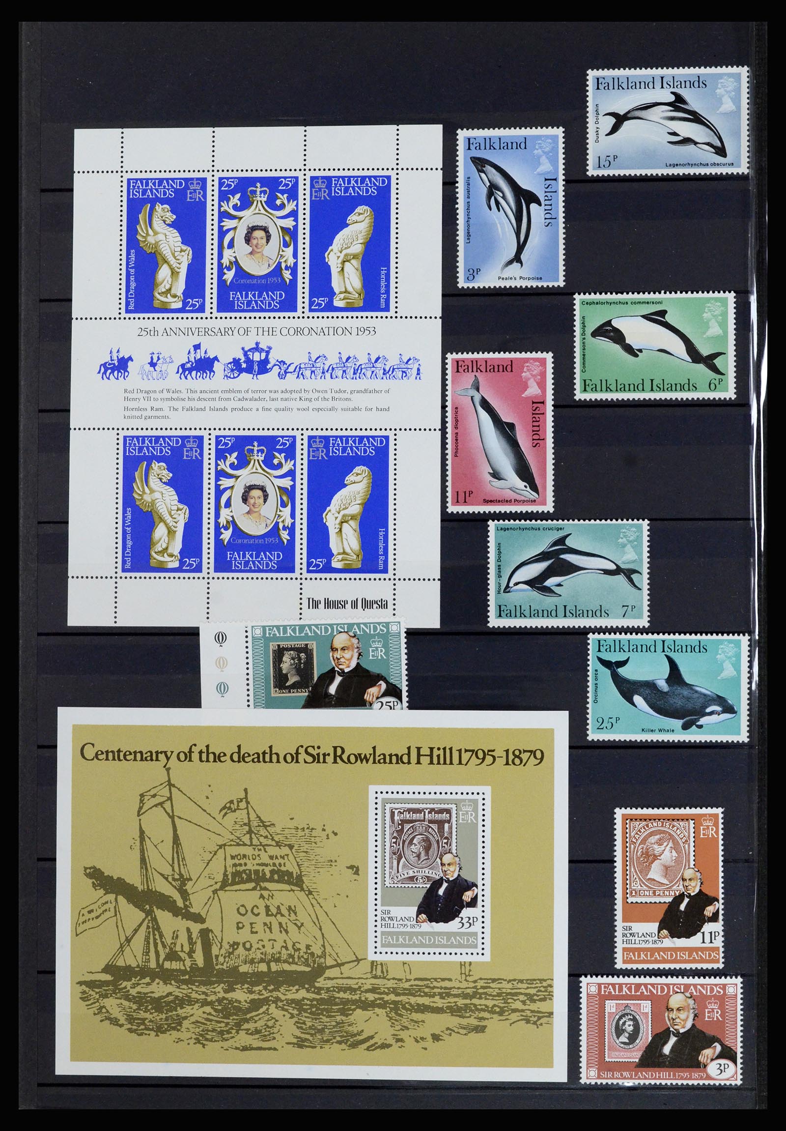 37065 012 - Postzegelverzameling 37065 Falkland Eilanden 1878-2006.