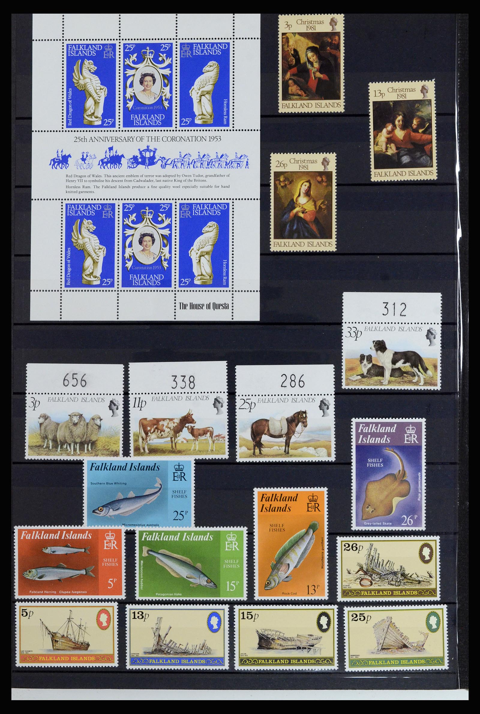 37065 014 - Postzegelverzameling 37065 Falkland Eilanden 1878-2006.