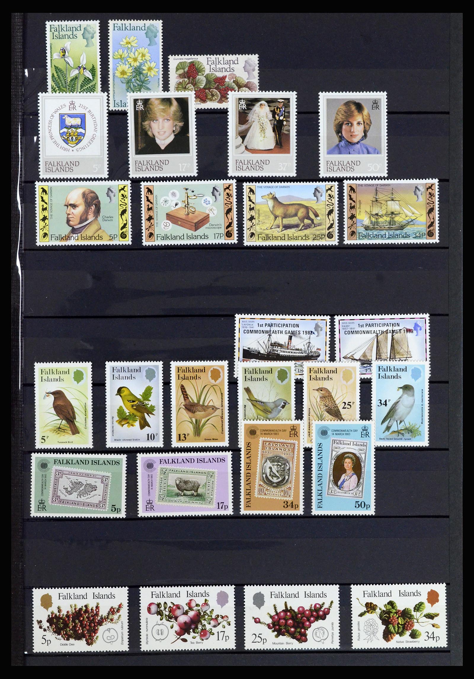 37065 015 - Postzegelverzameling 37065 Falkland Eilanden 1878-2006.