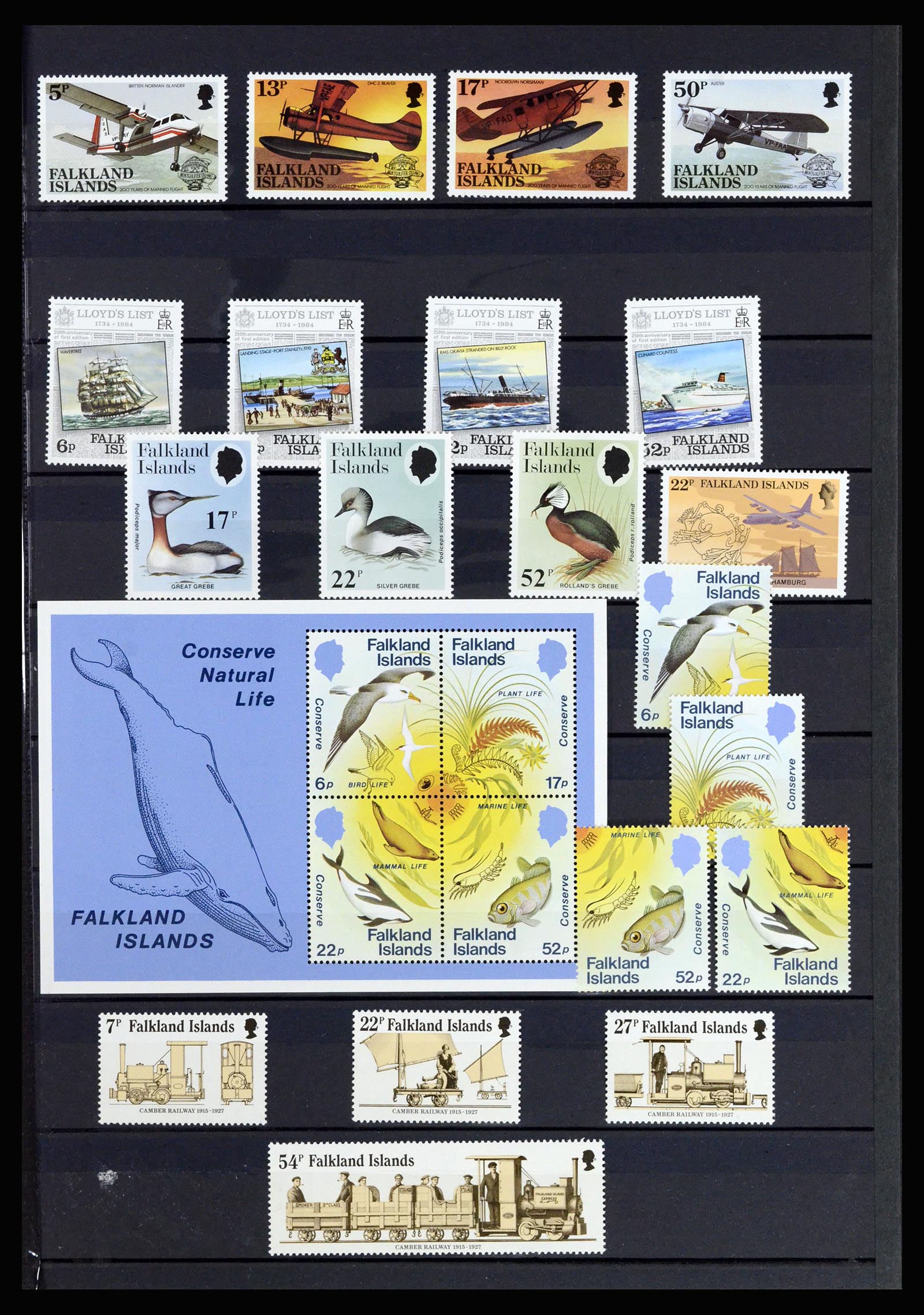 37065 017 - Postzegelverzameling 37065 Falkland Eilanden 1878-2006.