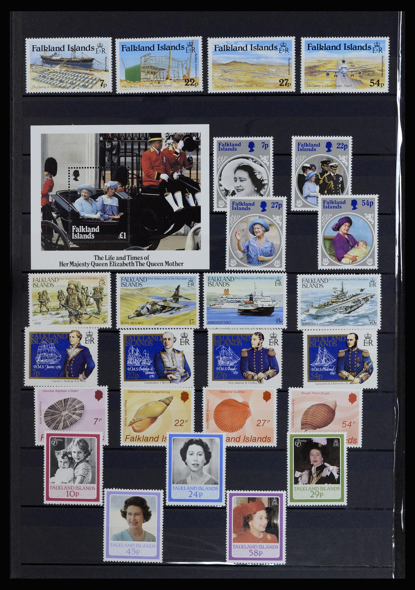 37065 018 - Postzegelverzameling 37065 Falkland Eilanden 1878-2006.