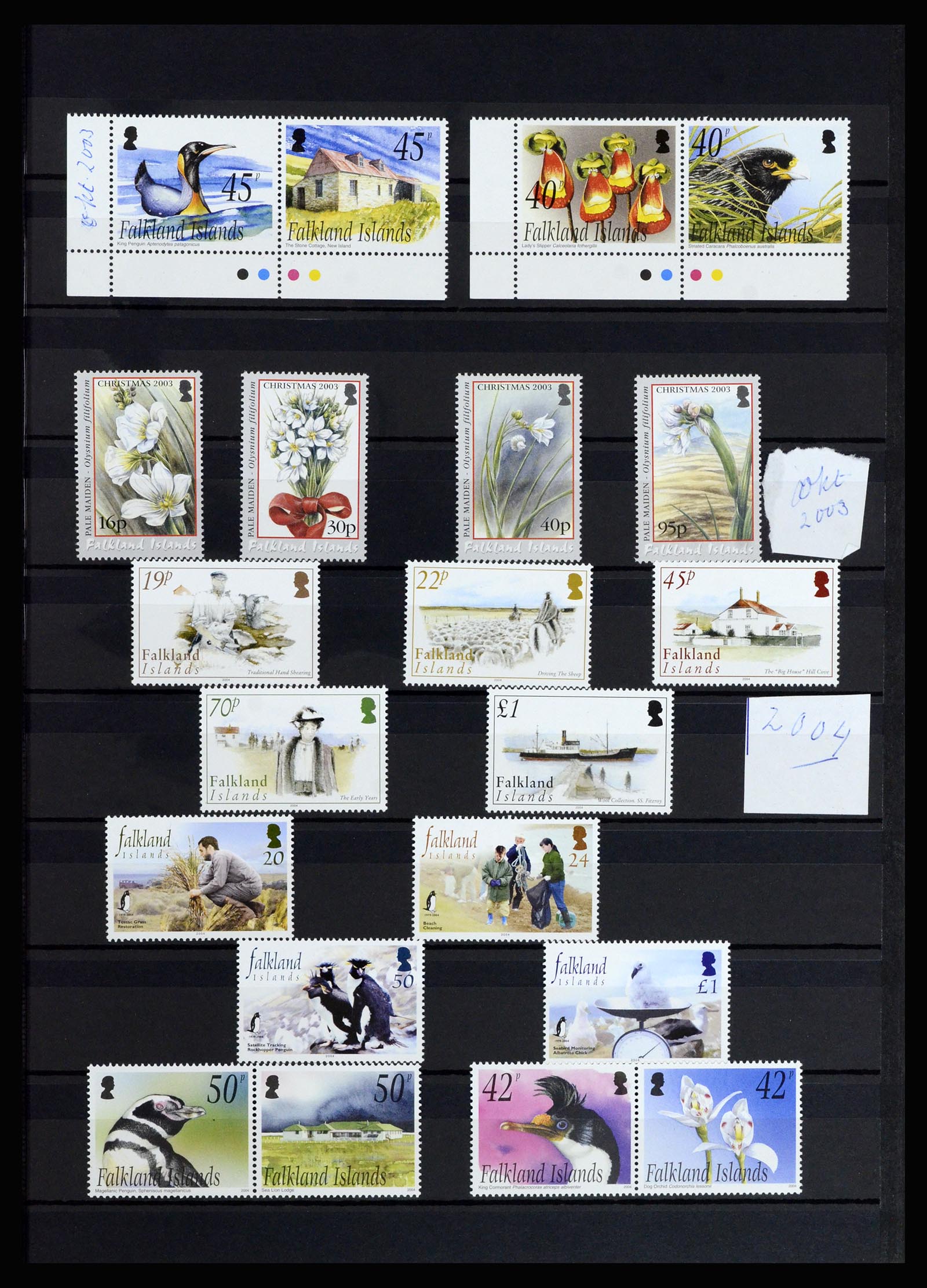 37065 041 - Postzegelverzameling 37065 Falkland Eilanden 1878-2006.