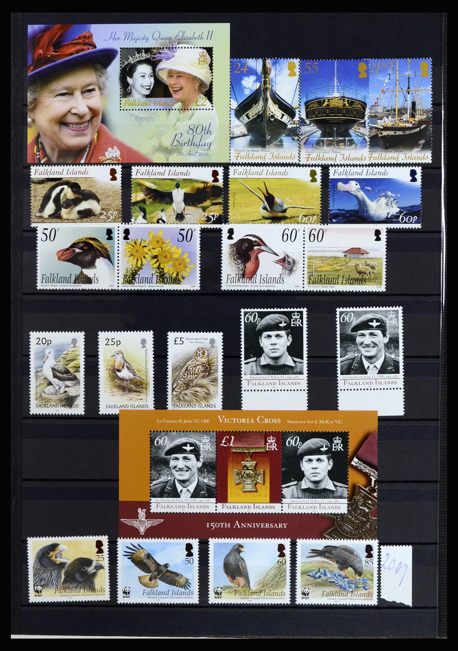 37065 044 - Postzegelverzameling 37065 Falkland Eilanden 1878-2006.