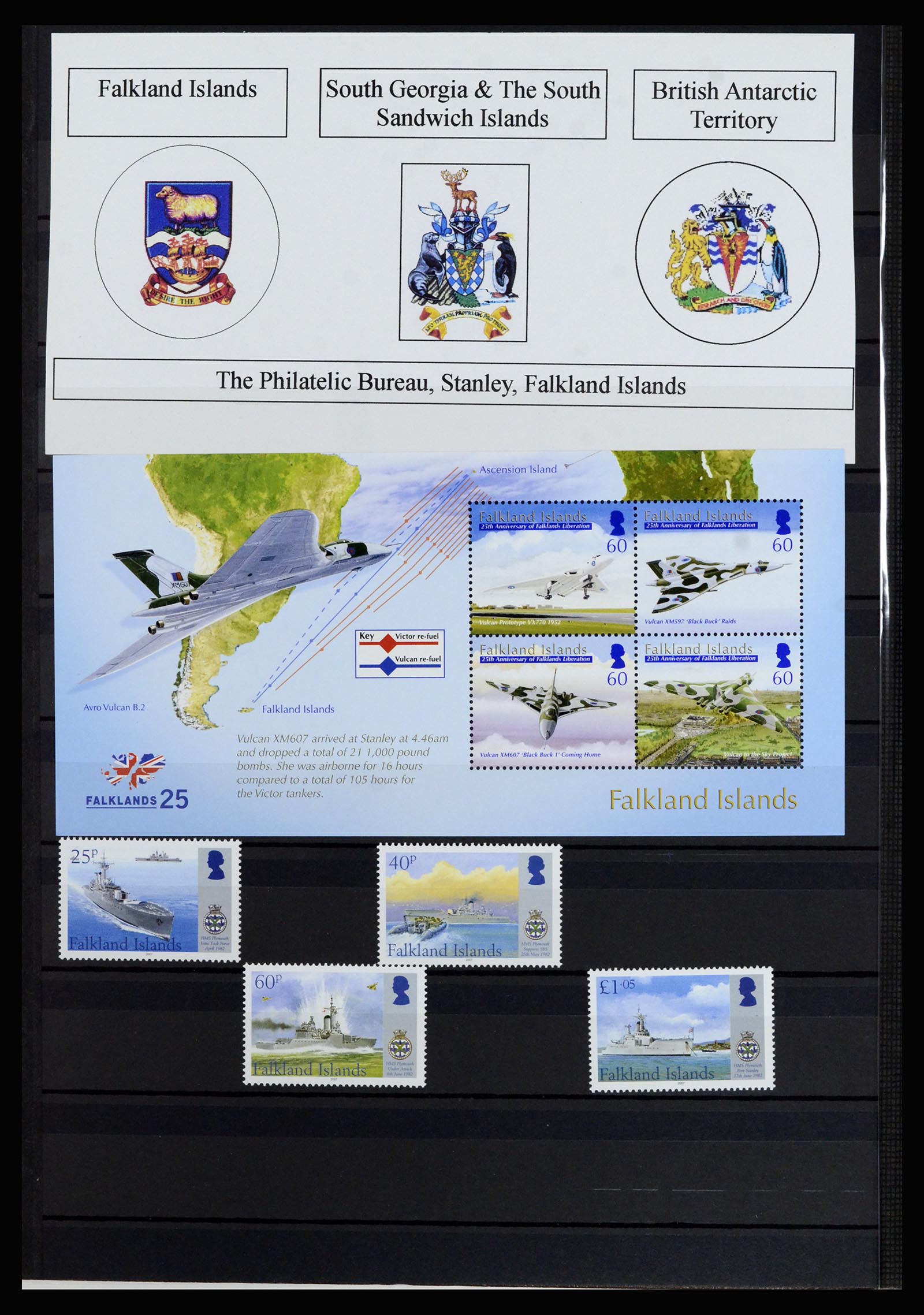 37065 046 - Postzegelverzameling 37065 Falkland Eilanden 1878-2006.