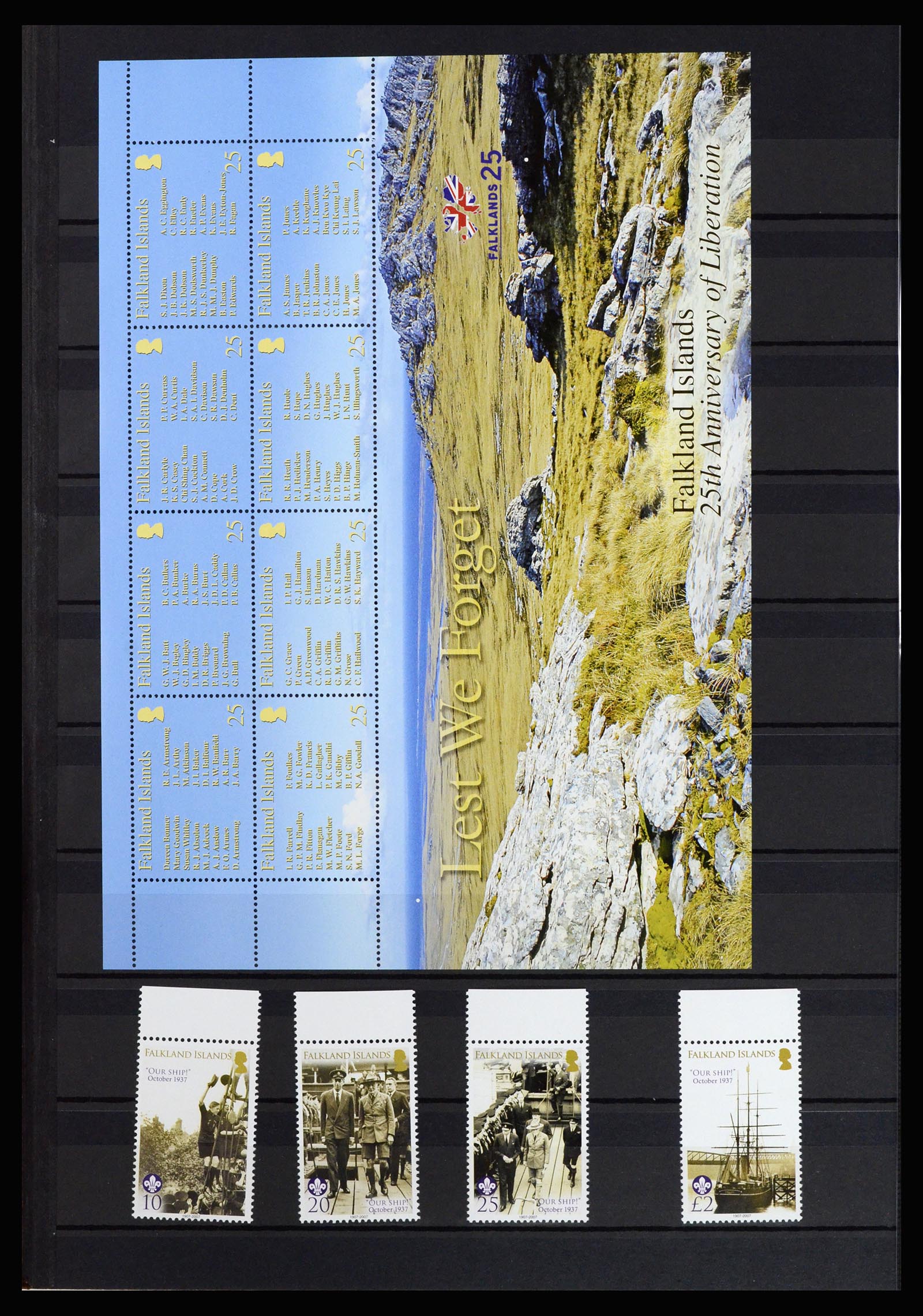 37065 048 - Postzegelverzameling 37065 Falkland Eilanden 1878-2006.