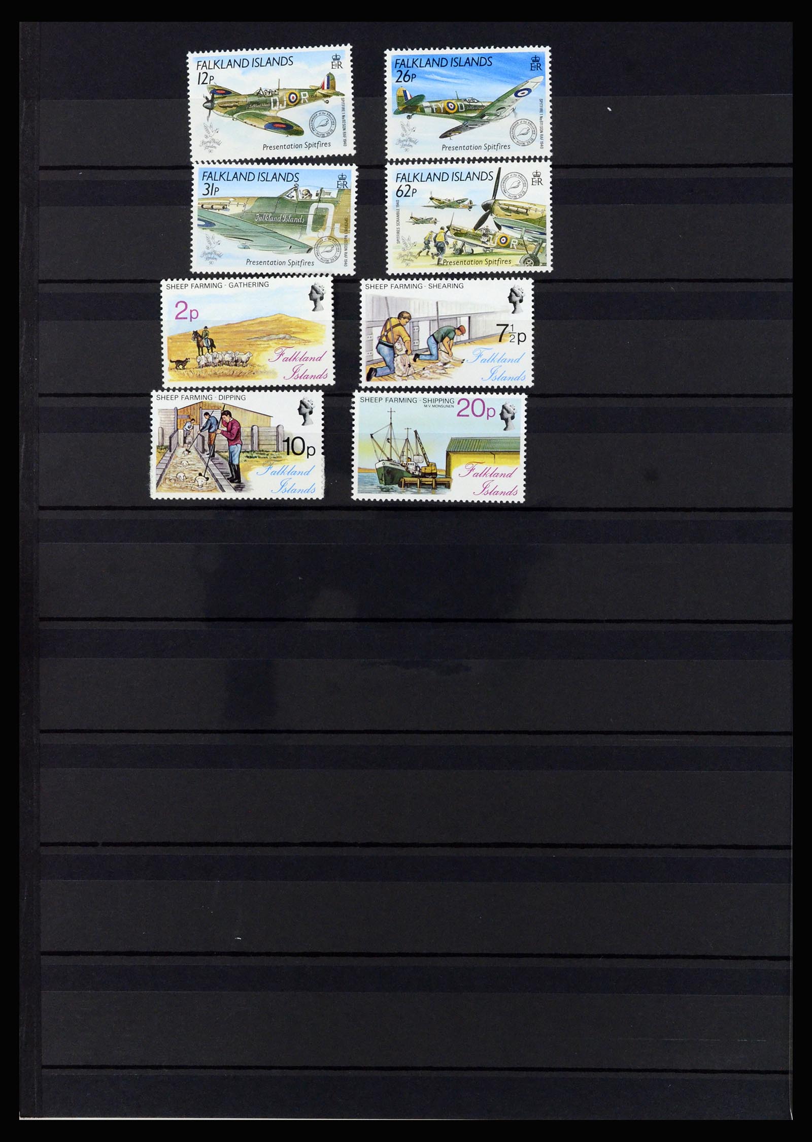 37065 054 - Postzegelverzameling 37065 Falkland Eilanden 1878-2006.