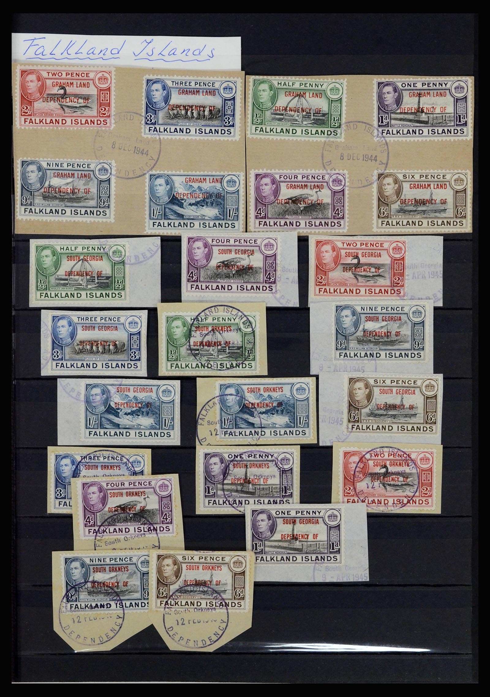 37065 056 - Postzegelverzameling 37065 Falkland Eilanden 1878-2006.
