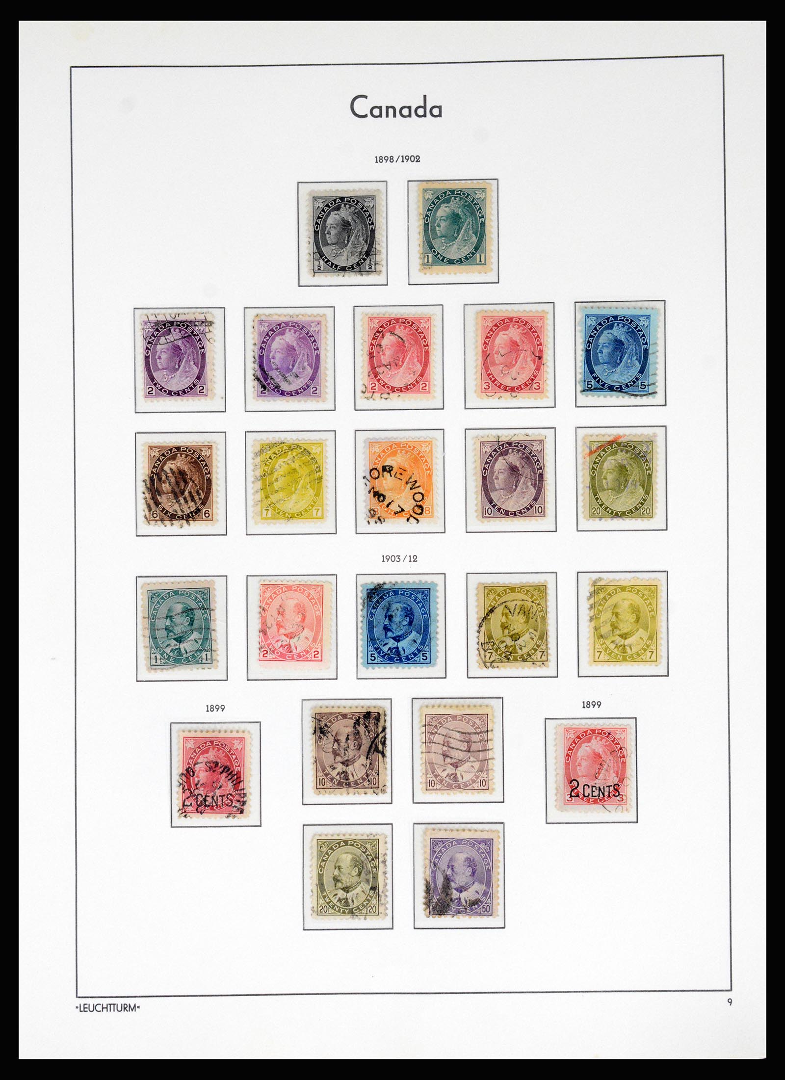37067 009 - Postzegelverzameling 37067 Canada 1859-1975.