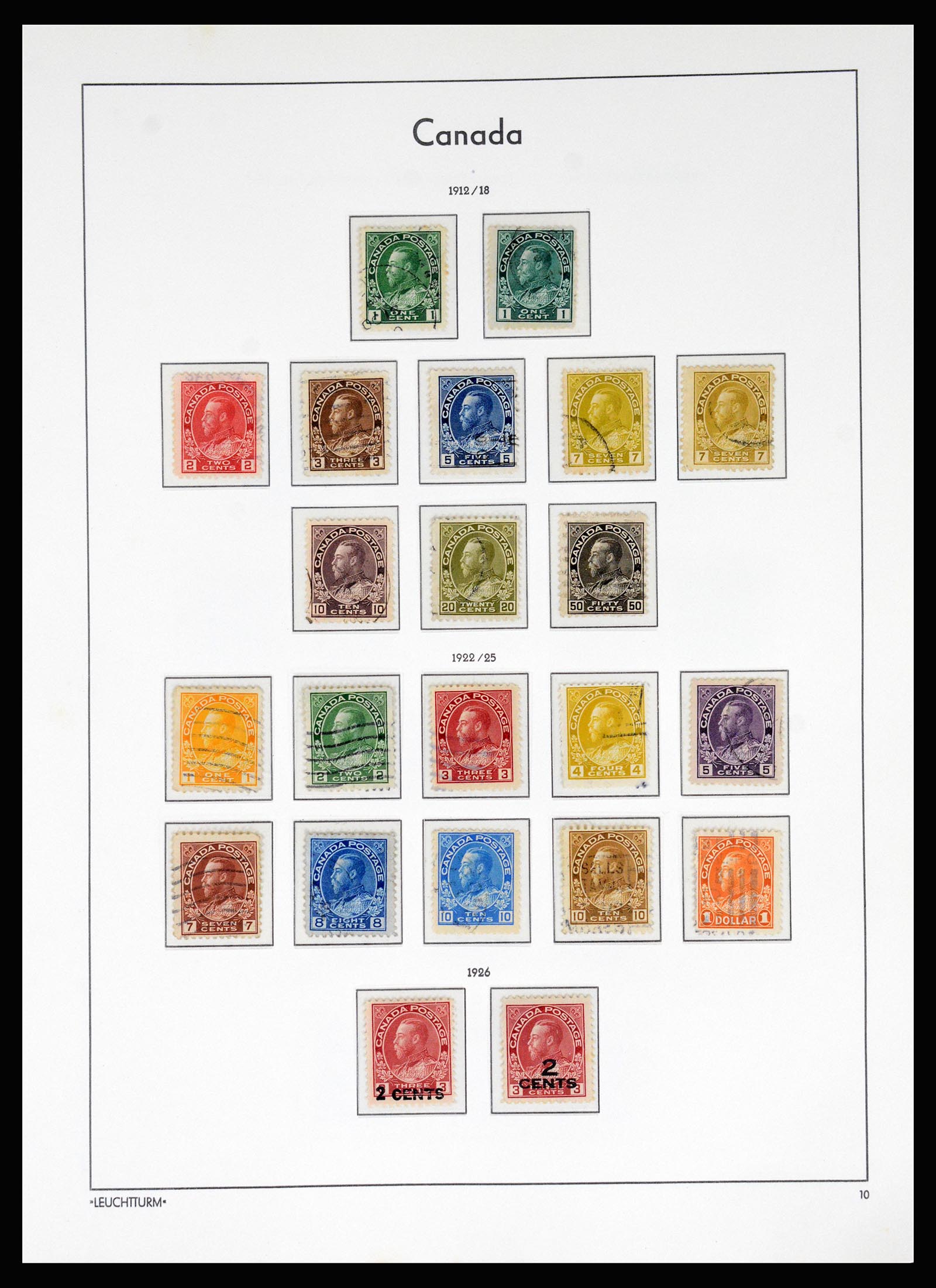 37067 010 - Postzegelverzameling 37067 Canada 1859-1975.
