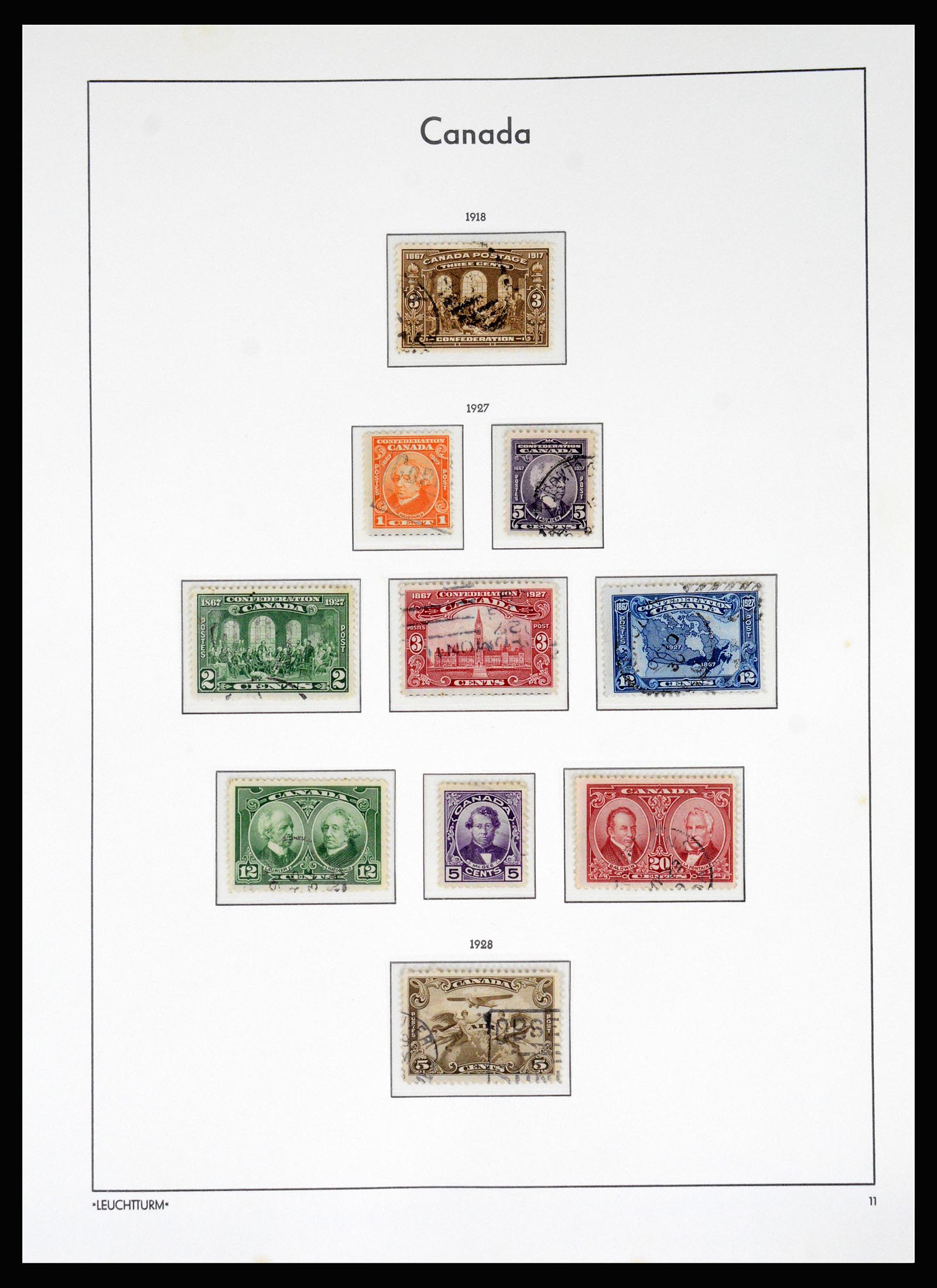 37067 012 - Postzegelverzameling 37067 Canada 1859-1975.