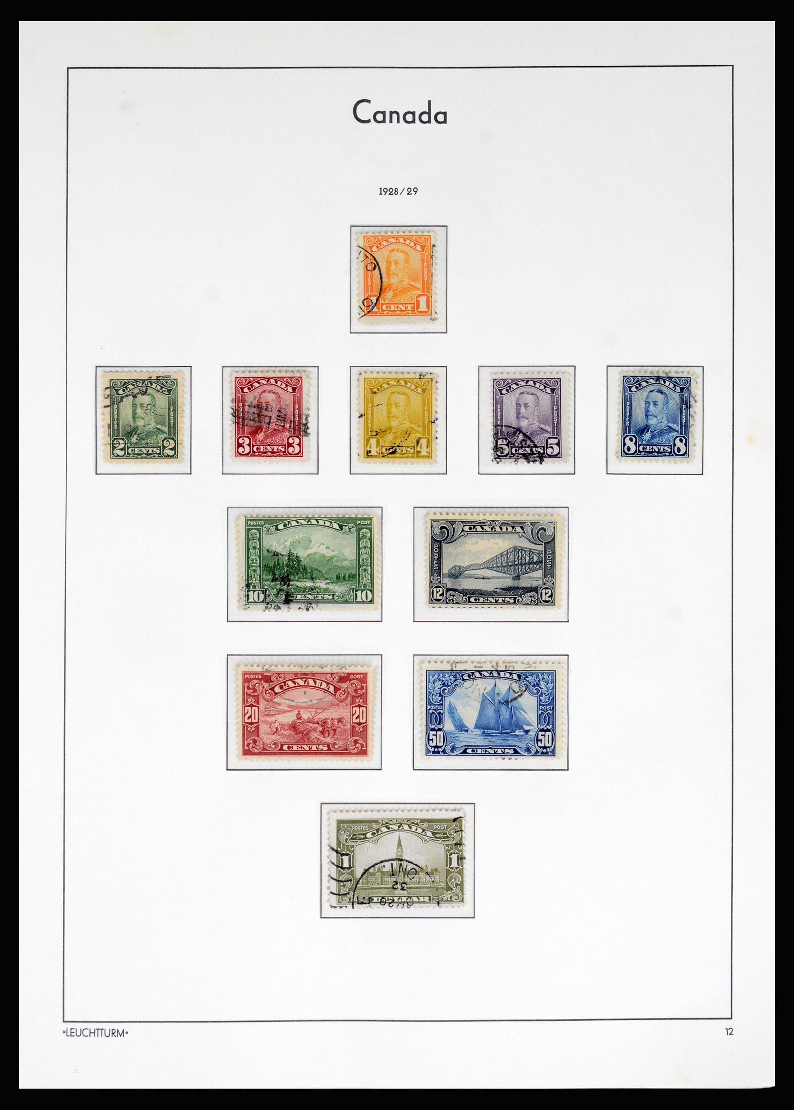 37067 013 - Postzegelverzameling 37067 Canada 1859-1975.