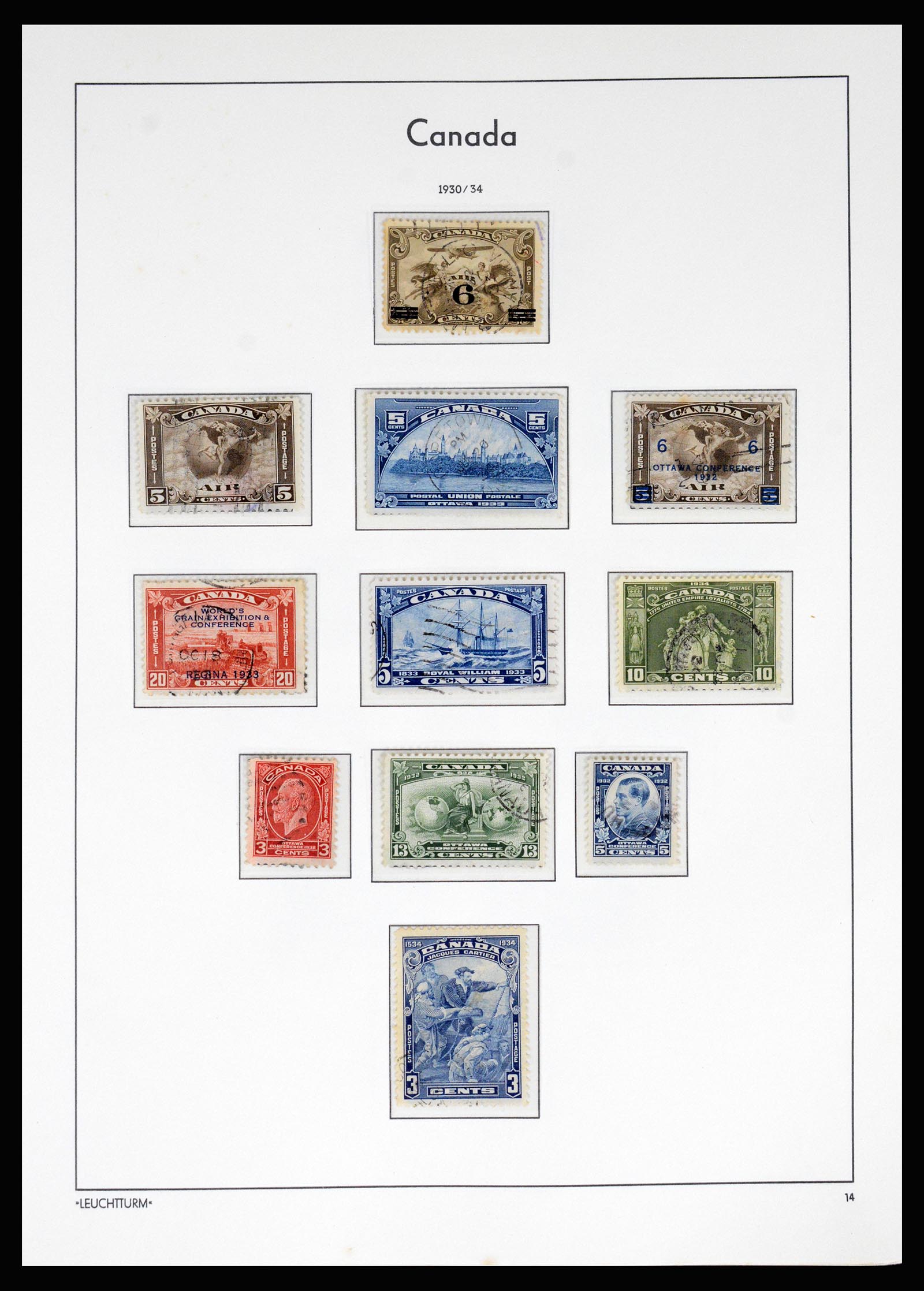 37067 015 - Postzegelverzameling 37067 Canada 1859-1975.