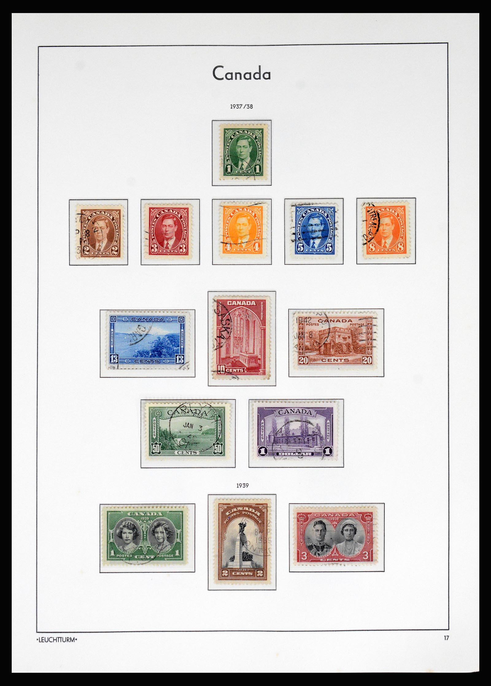 37067 018 - Postzegelverzameling 37067 Canada 1859-1975.