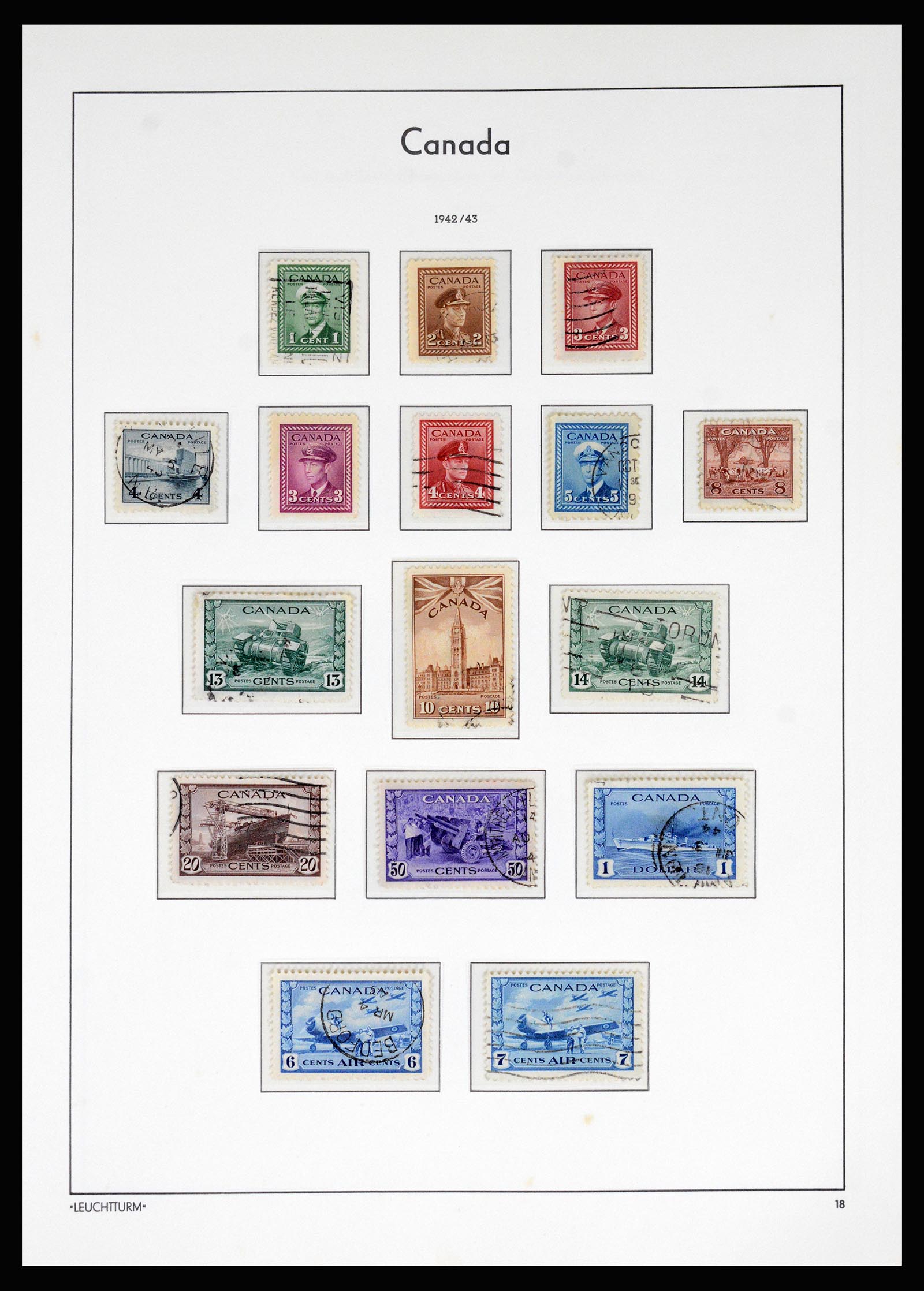 37067 020 - Postzegelverzameling 37067 Canada 1859-1975.