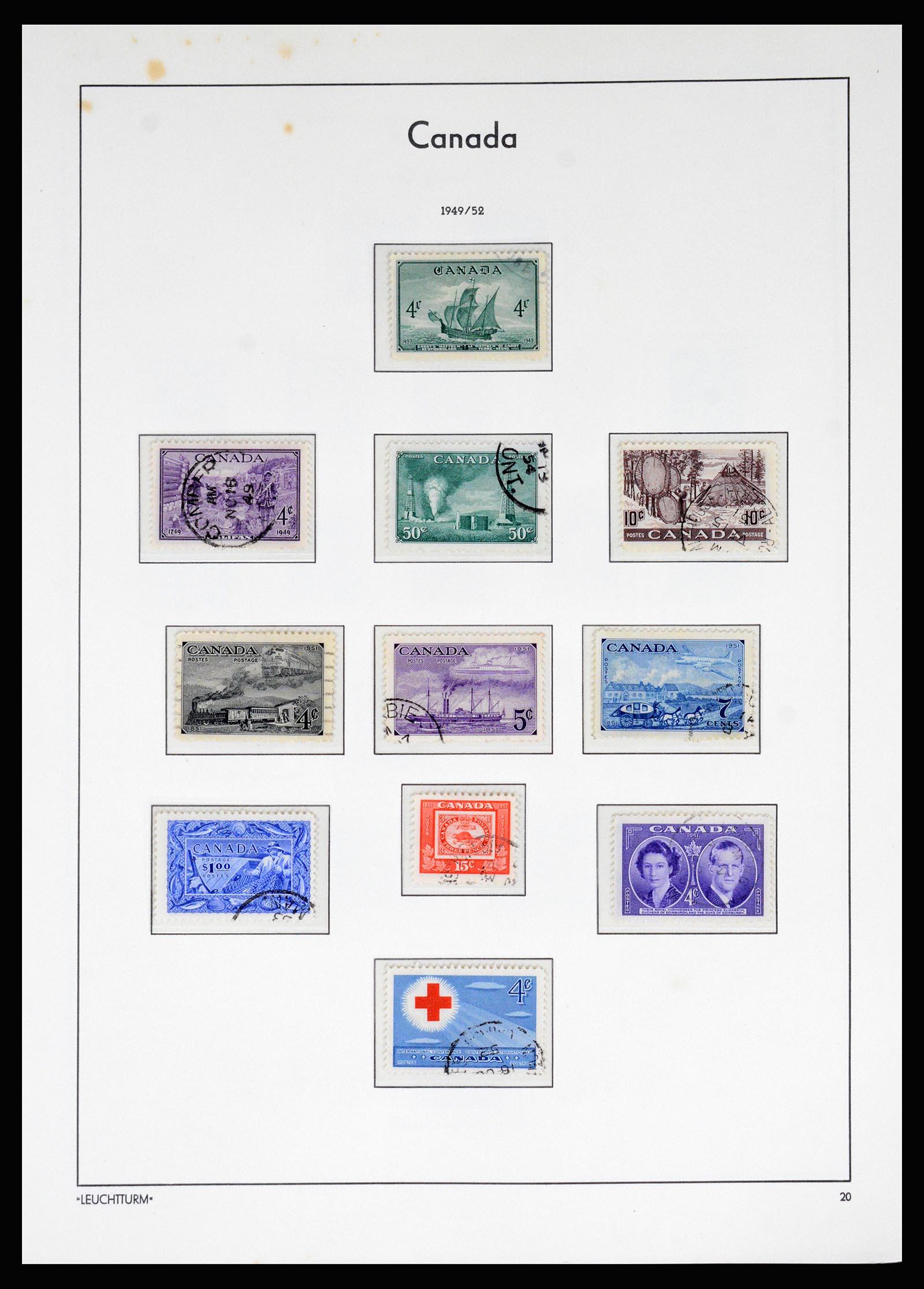 37067 023 - Postzegelverzameling 37067 Canada 1859-1975.
