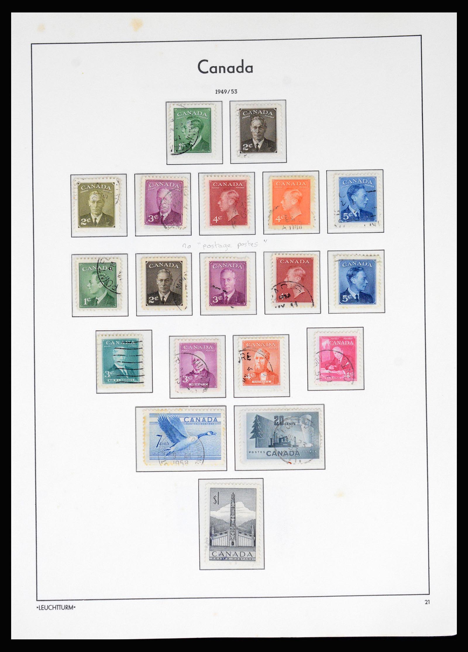 37067 024 - Postzegelverzameling 37067 Canada 1859-1975.