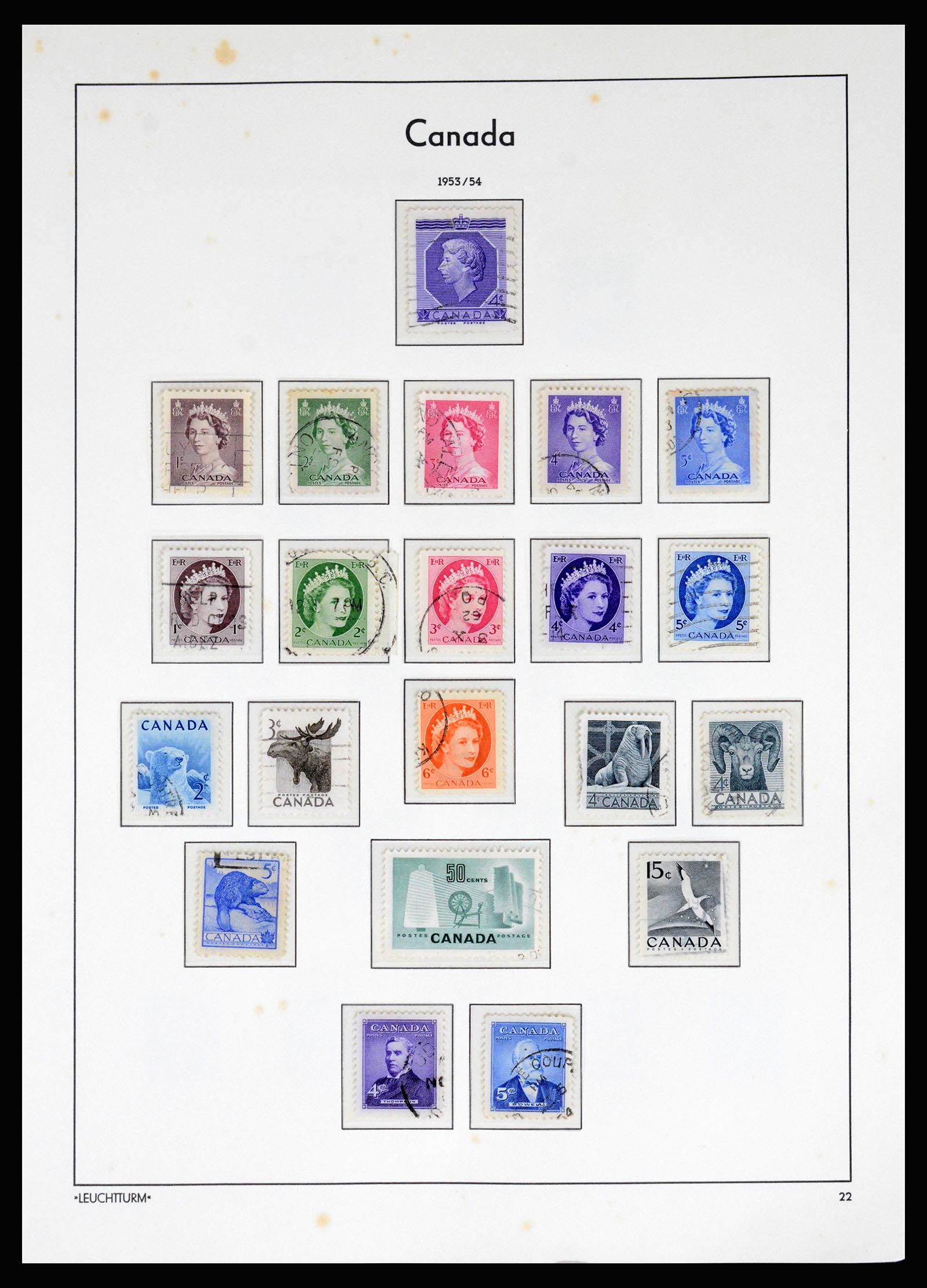 37067 026 - Postzegelverzameling 37067 Canada 1859-1975.