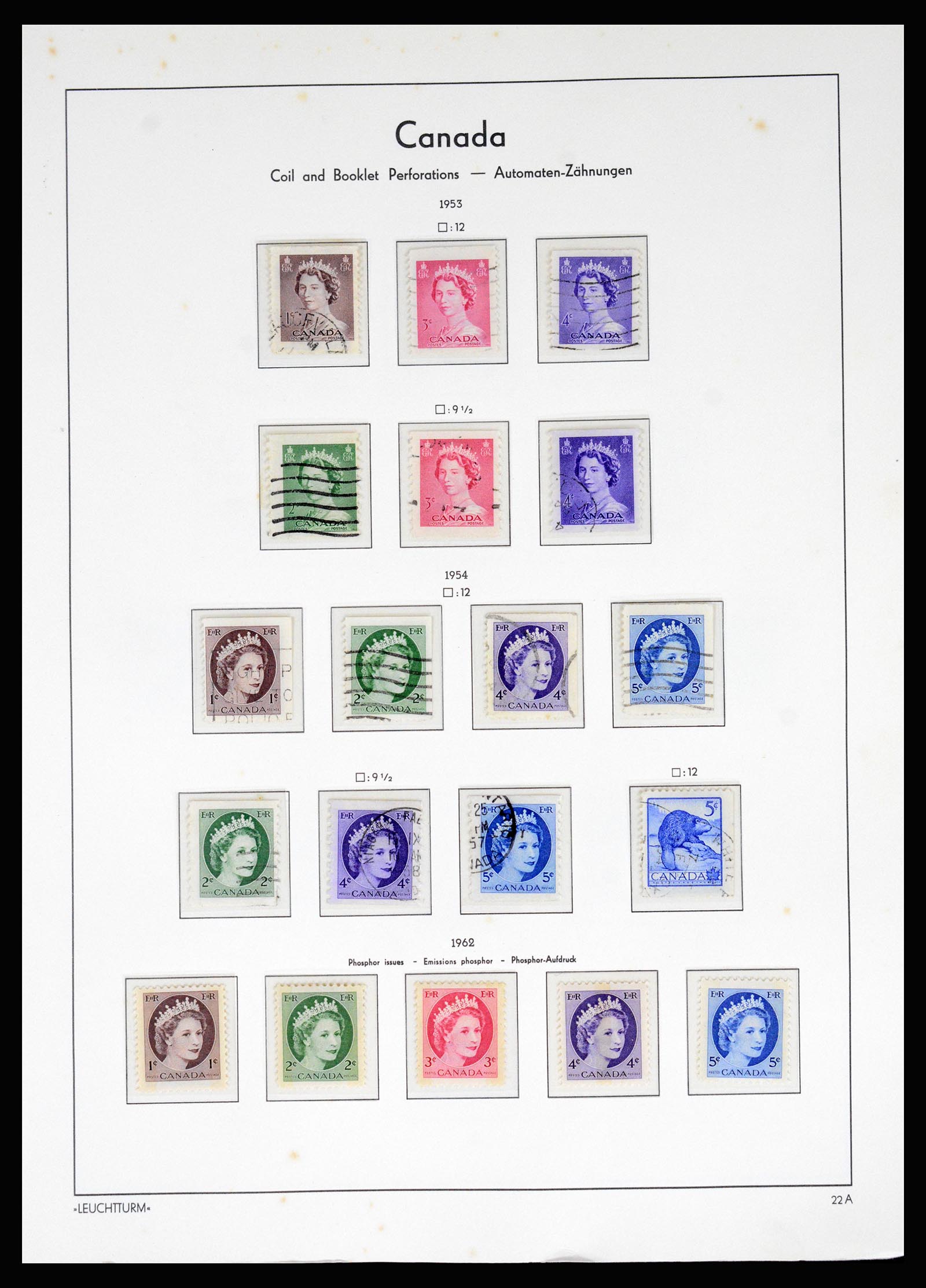 37067 027 - Postzegelverzameling 37067 Canada 1859-1975.