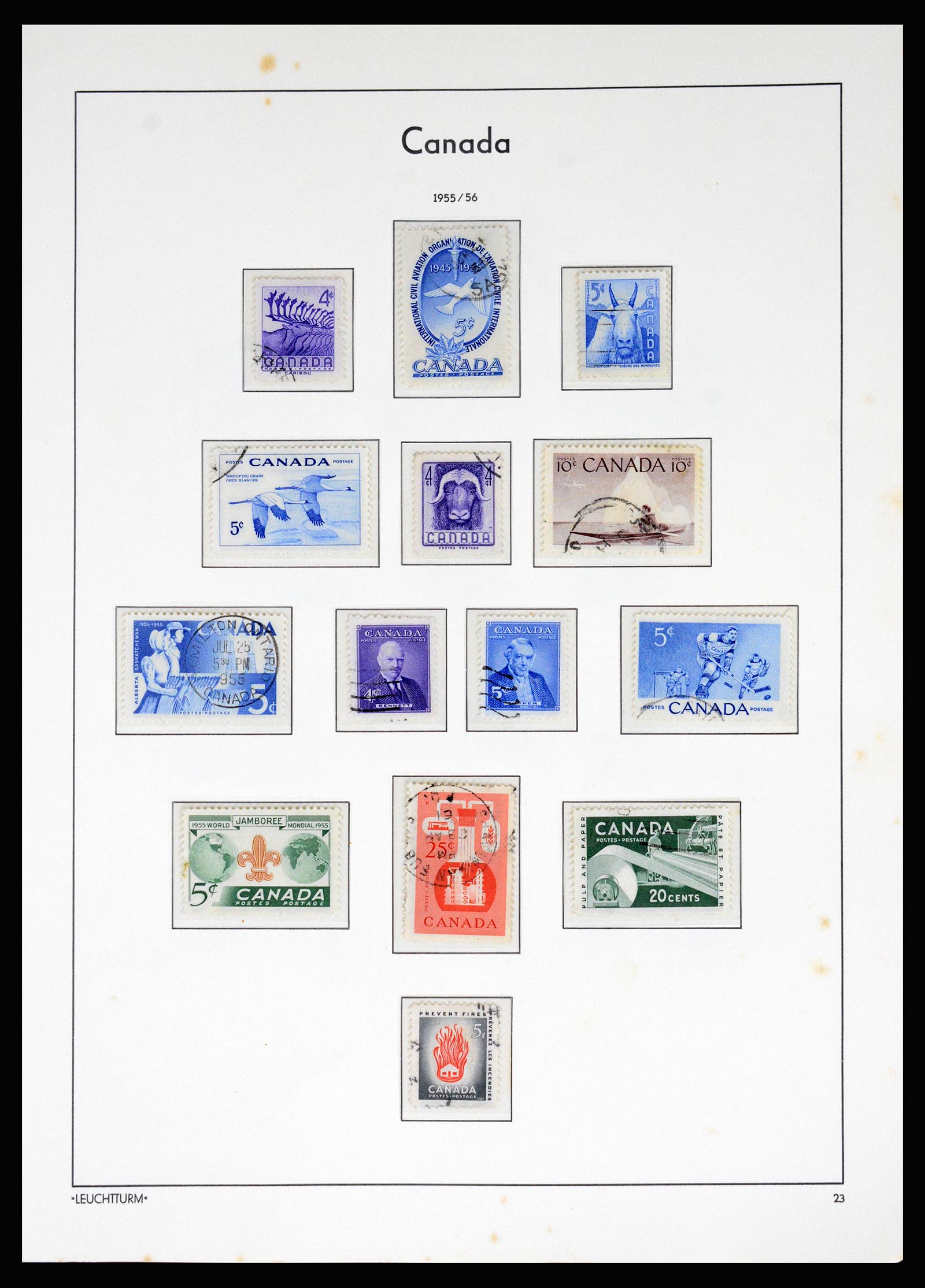 37067 028 - Postzegelverzameling 37067 Canada 1859-1975.