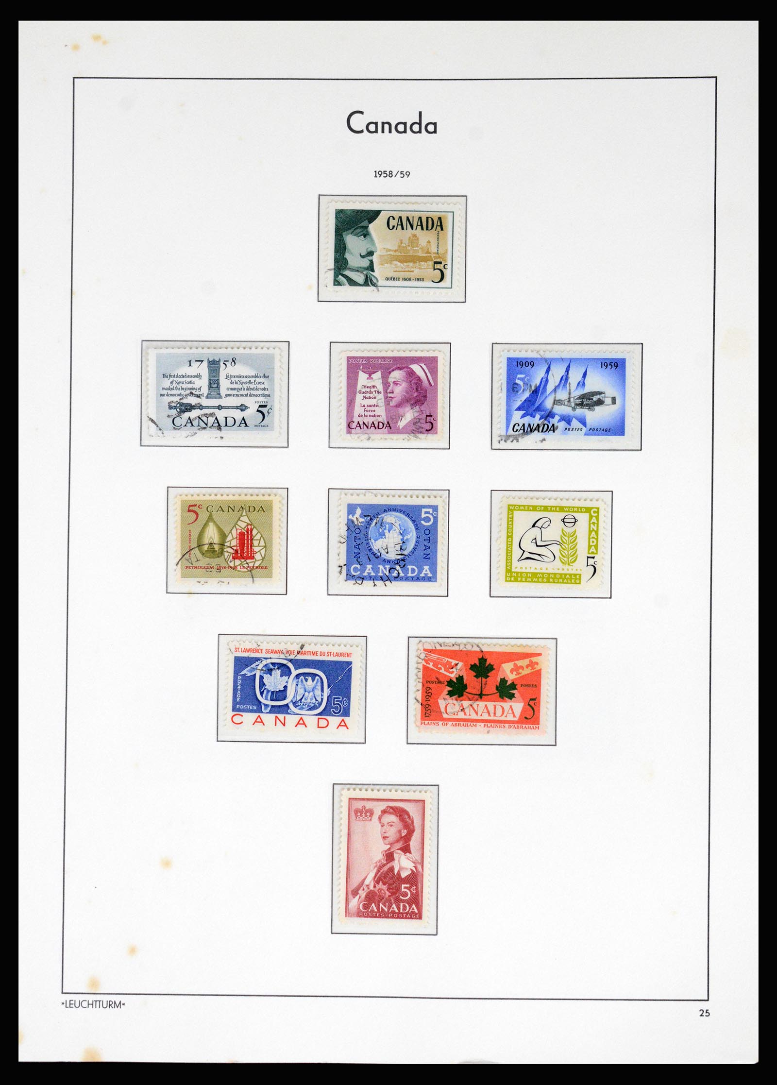 37067 030 - Postzegelverzameling 37067 Canada 1859-1975.