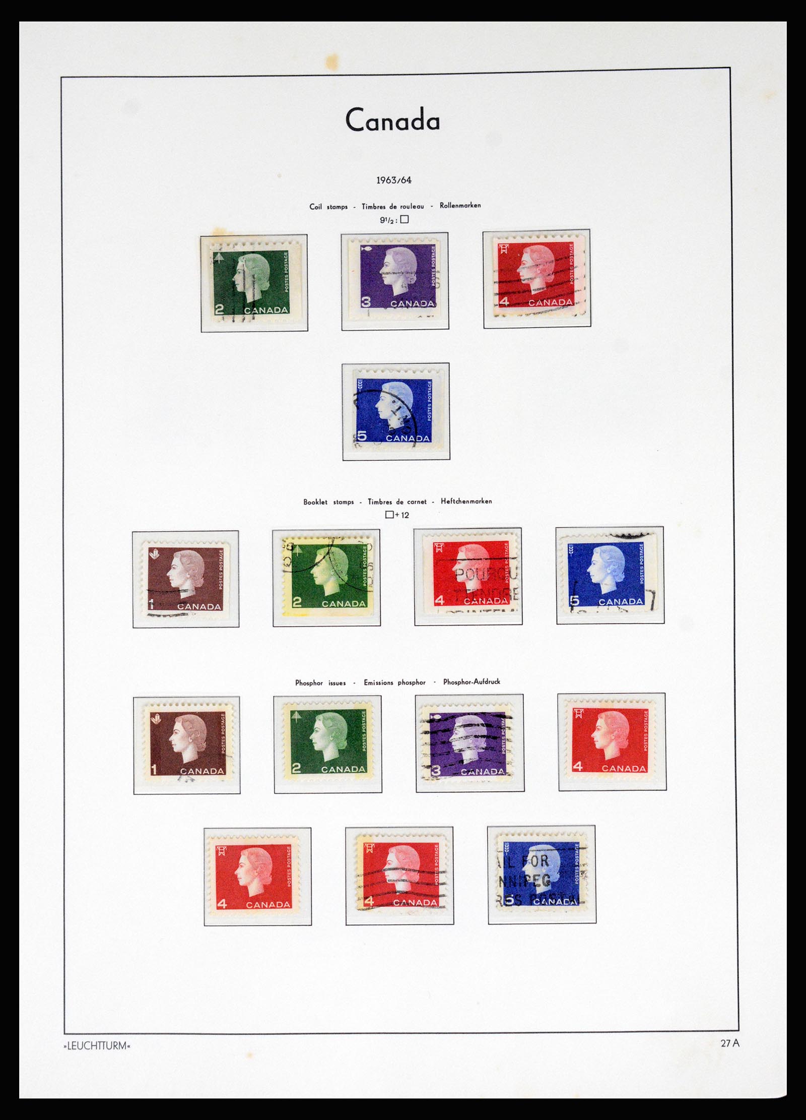 37067 033 - Postzegelverzameling 37067 Canada 1859-1975.