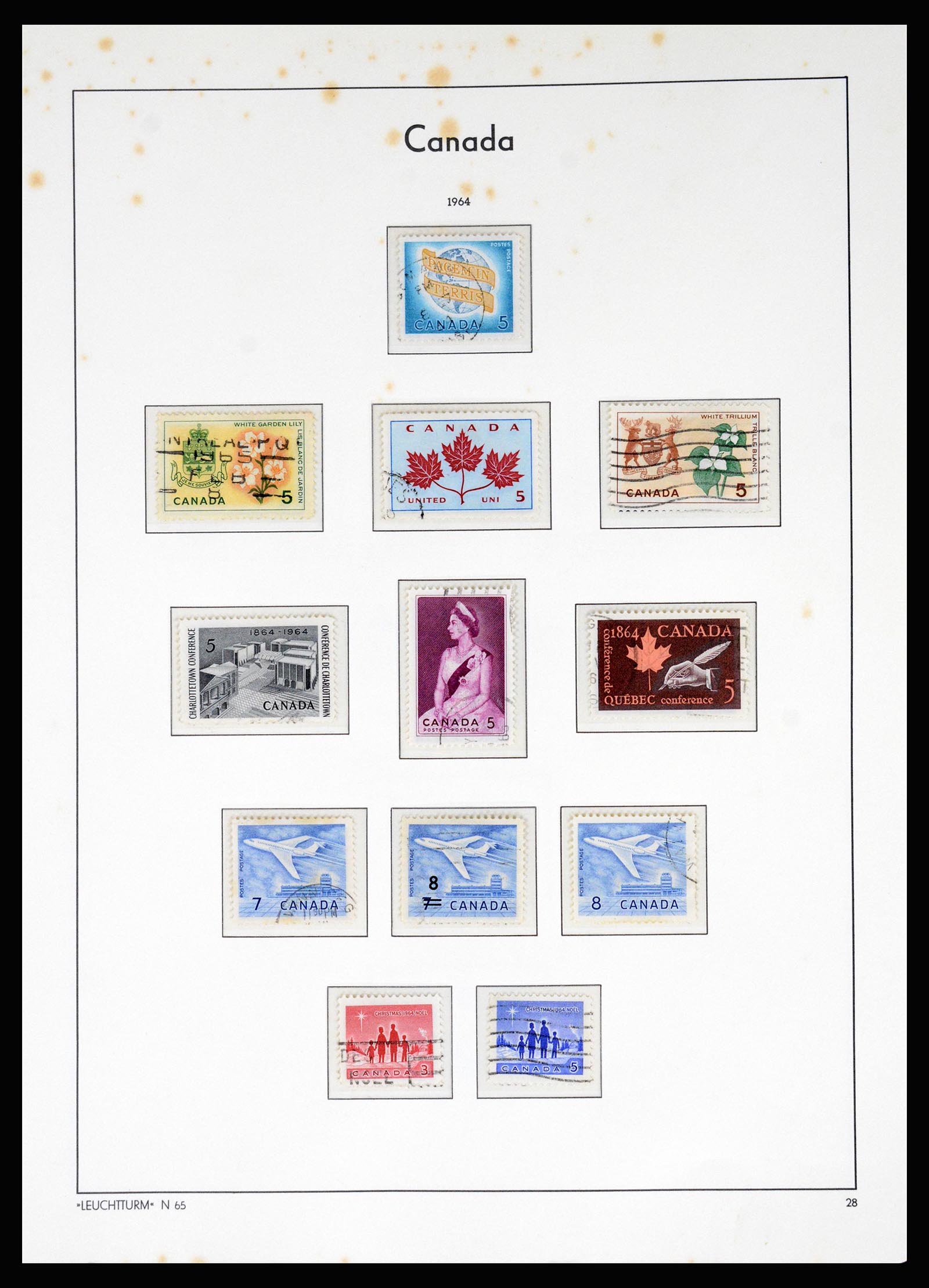 37067 034 - Postzegelverzameling 37067 Canada 1859-1975.