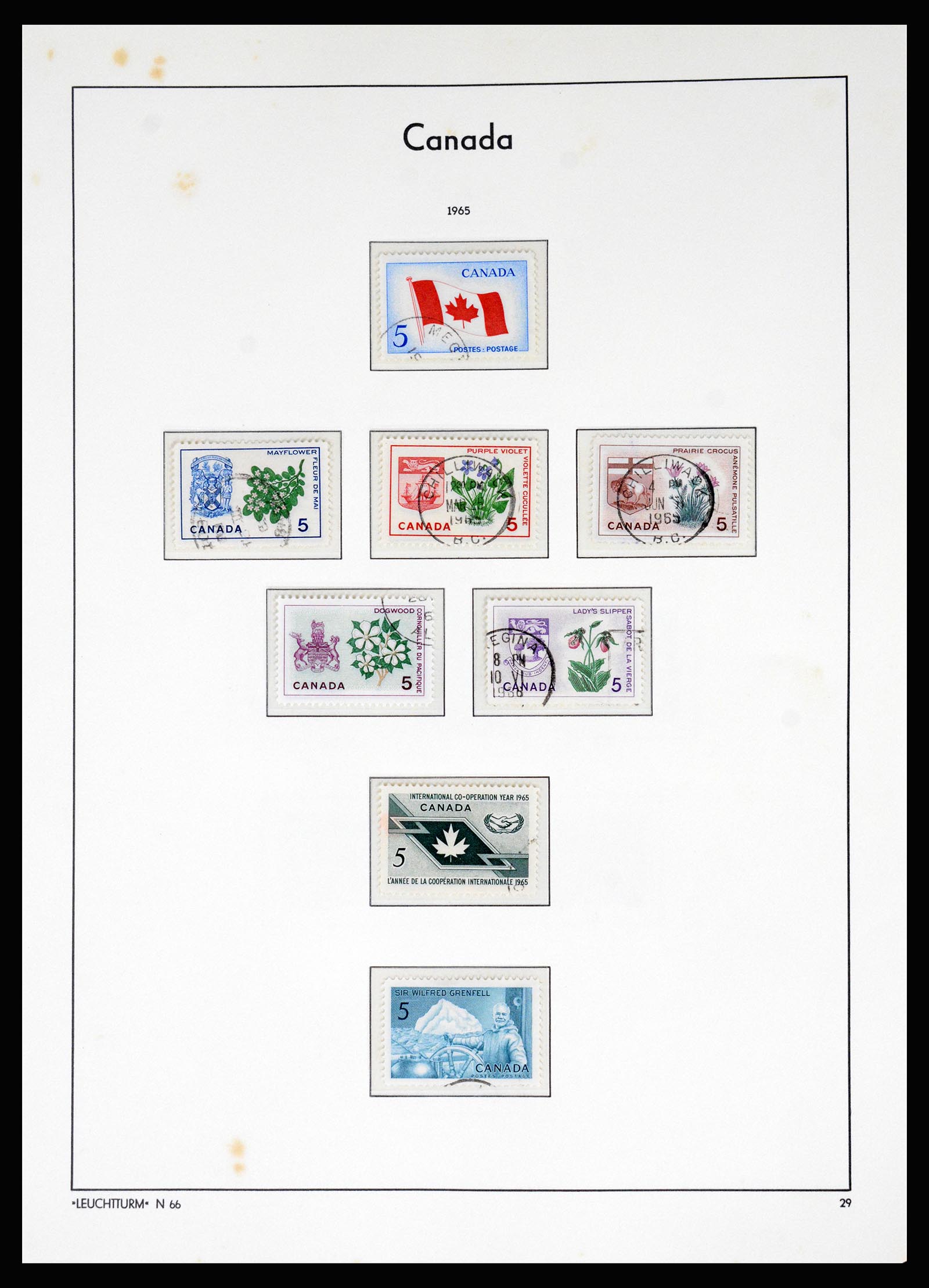 37067 035 - Postzegelverzameling 37067 Canada 1859-1975.