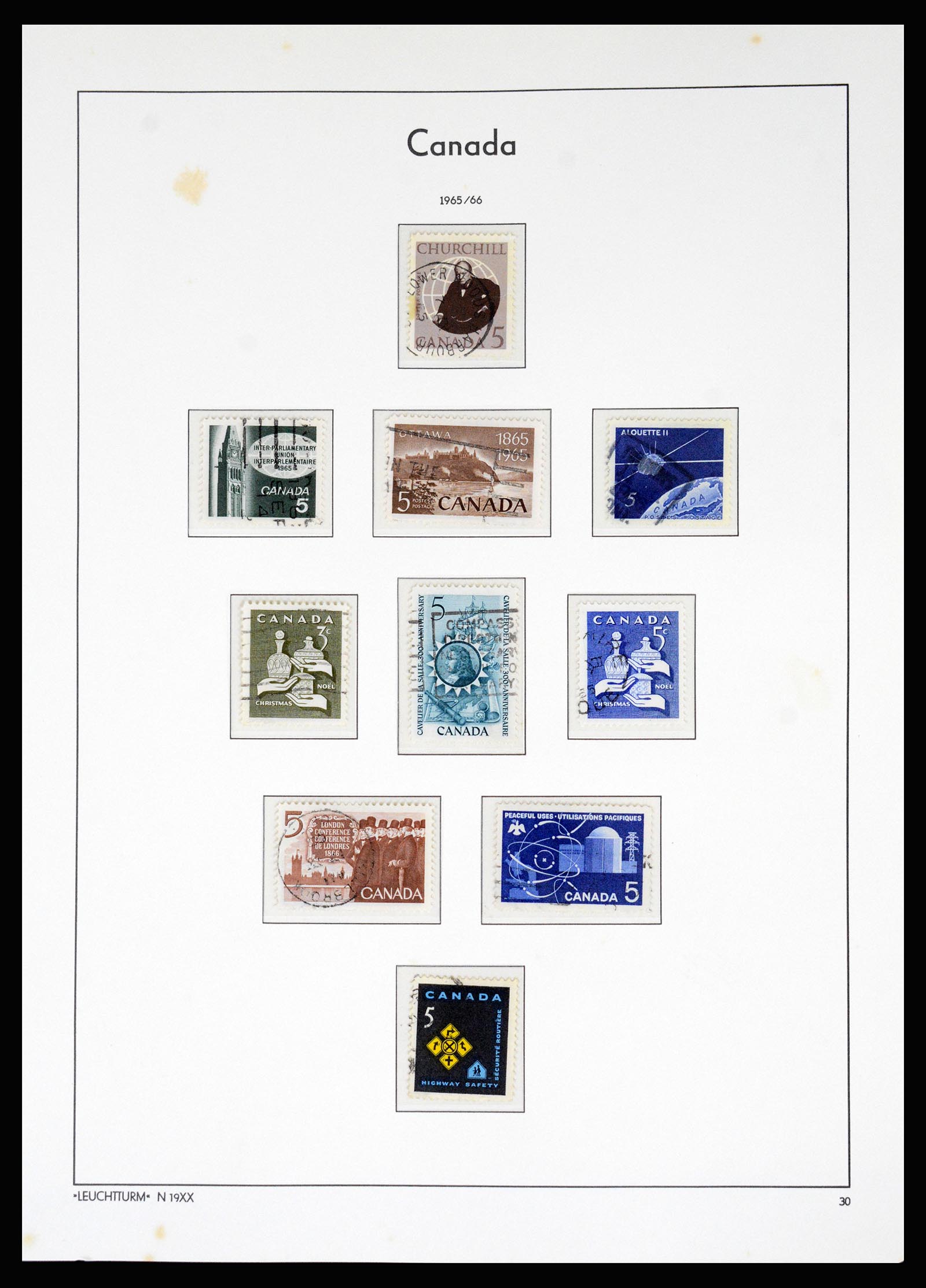 37067 036 - Postzegelverzameling 37067 Canada 1859-1975.