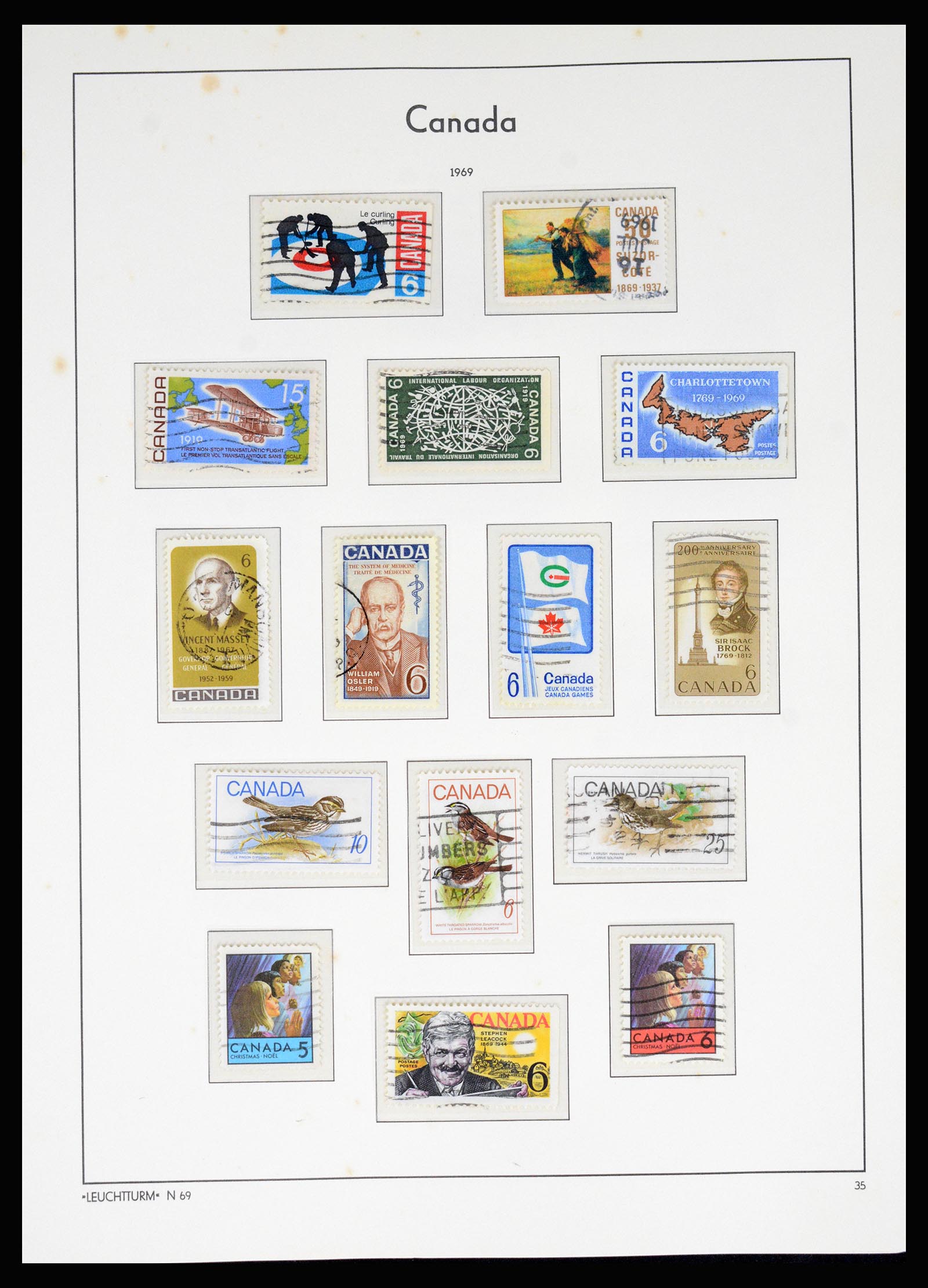 37067 044 - Postzegelverzameling 37067 Canada 1859-1975.