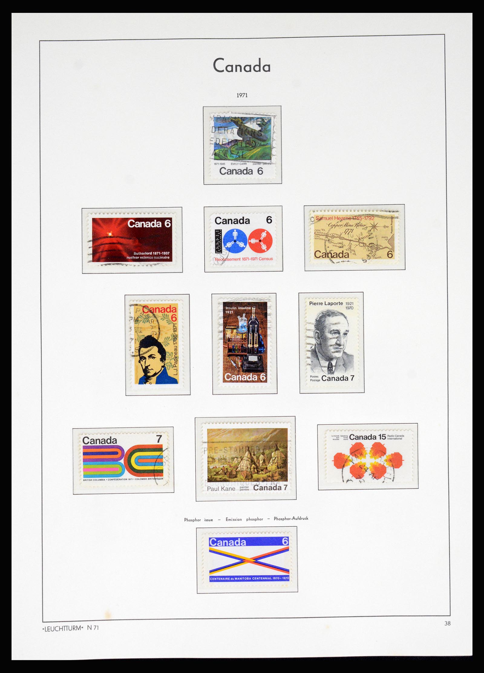 37067 048 - Postzegelverzameling 37067 Canada 1859-1975.
