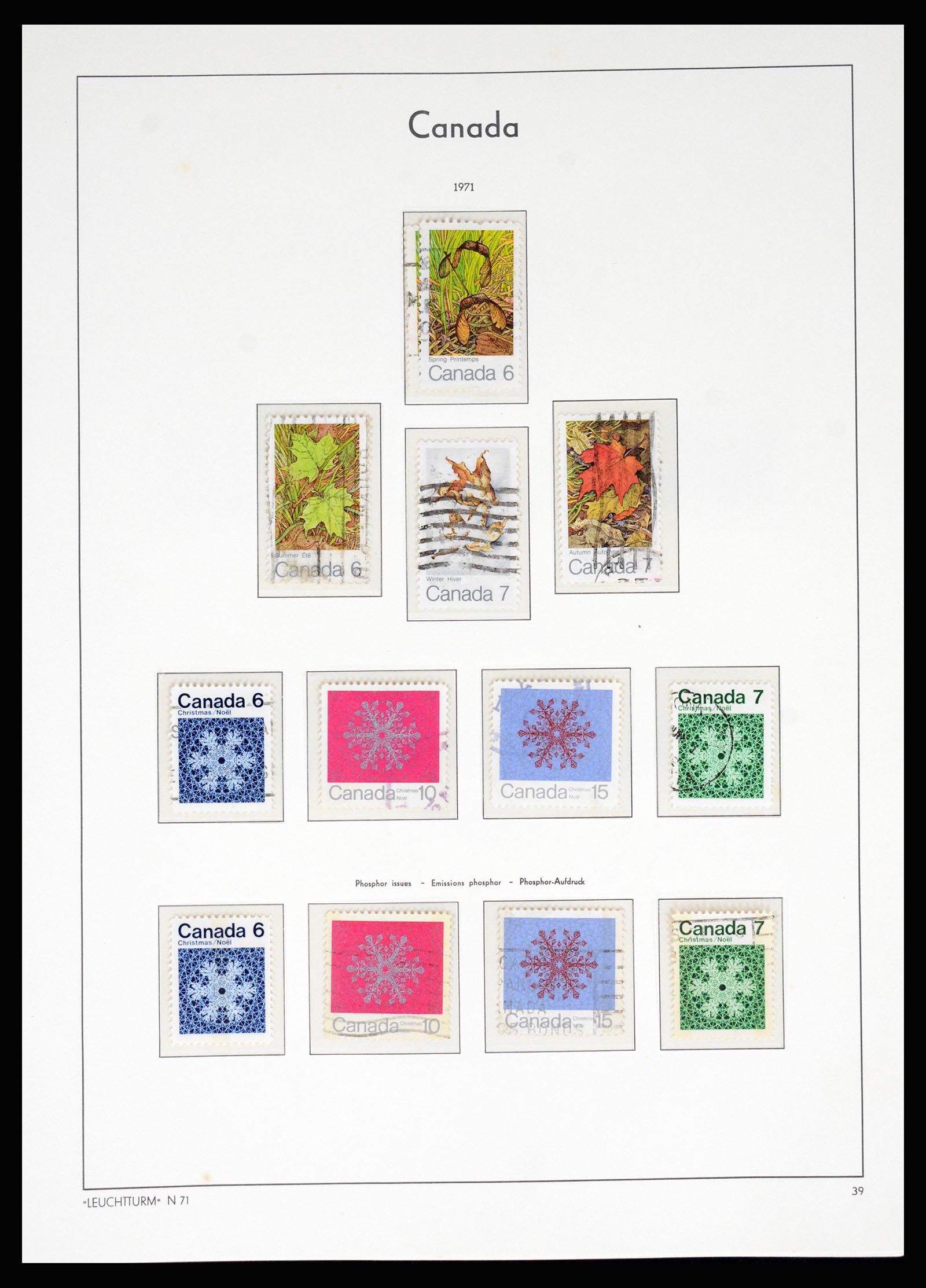 37067 049 - Postzegelverzameling 37067 Canada 1859-1975.