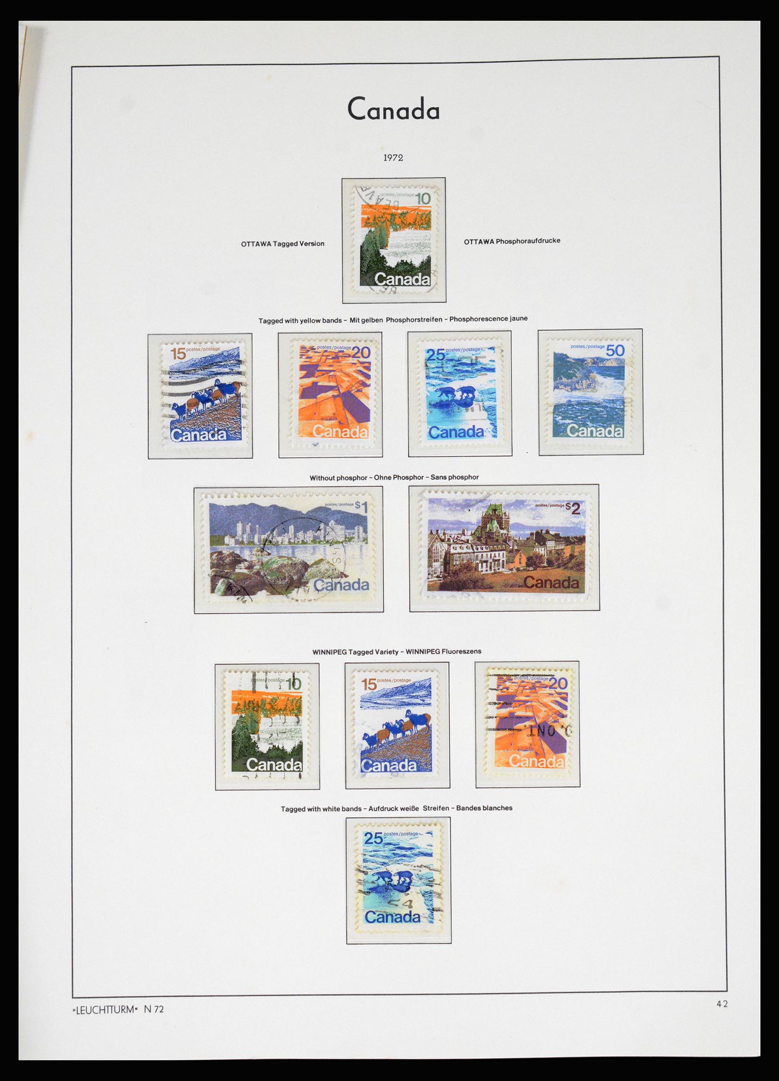 37067 052 - Postzegelverzameling 37067 Canada 1859-1975.