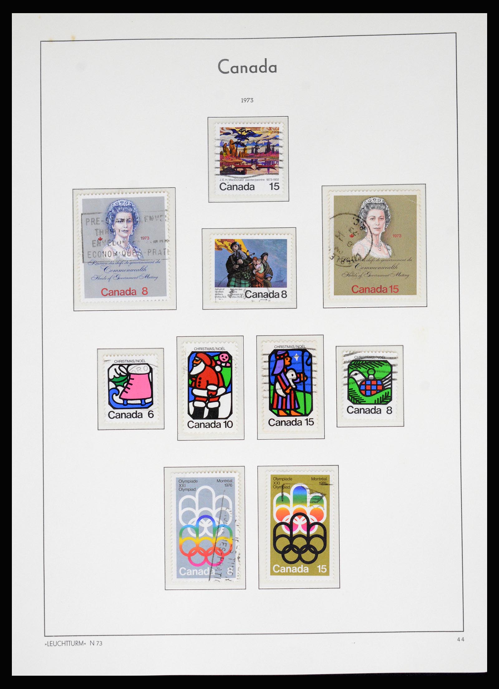 37067 054 - Postzegelverzameling 37067 Canada 1859-1975.
